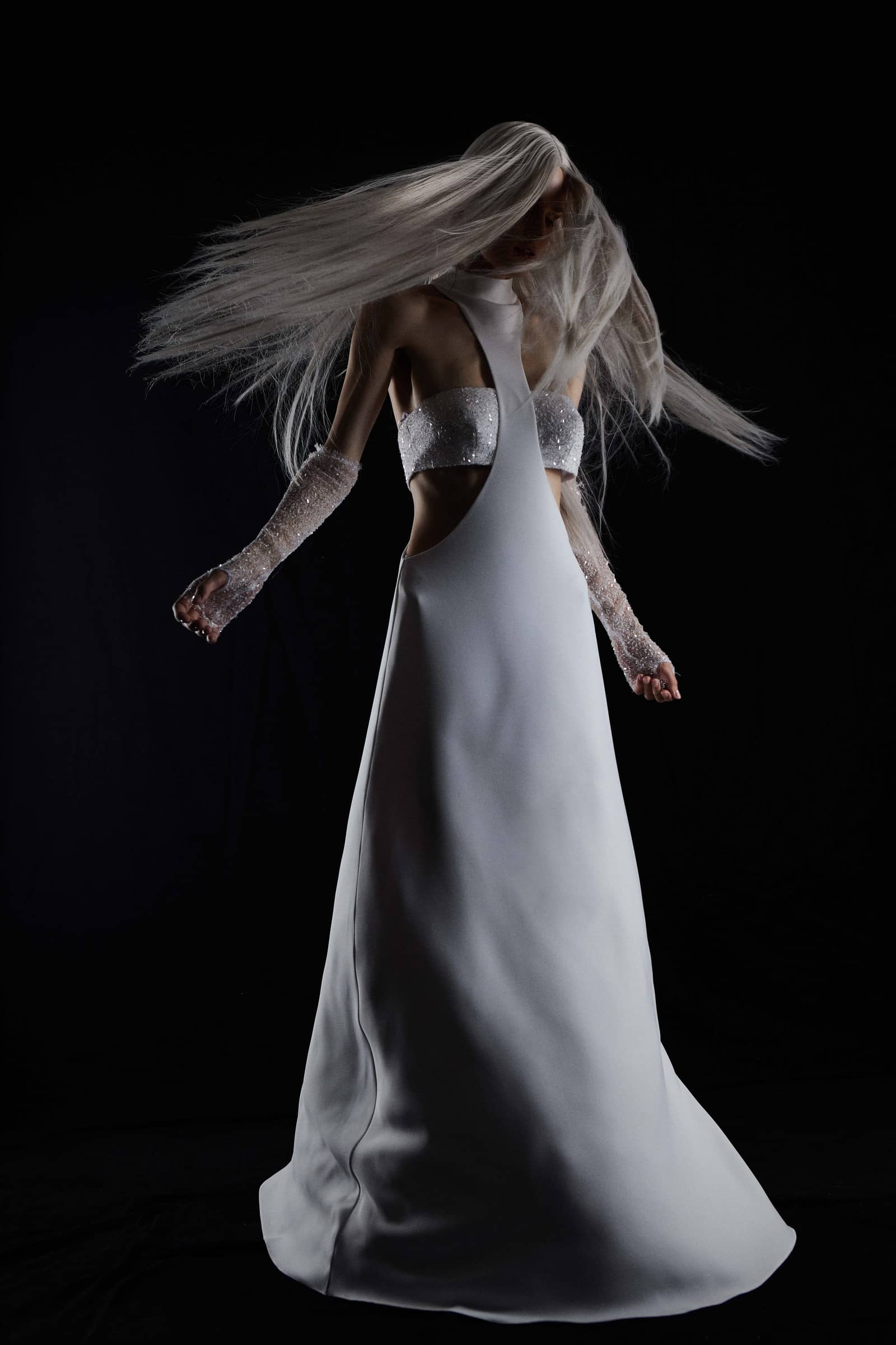 EVANGELINE DRESS in White made by Vestiaire d'un Oiseau Libre