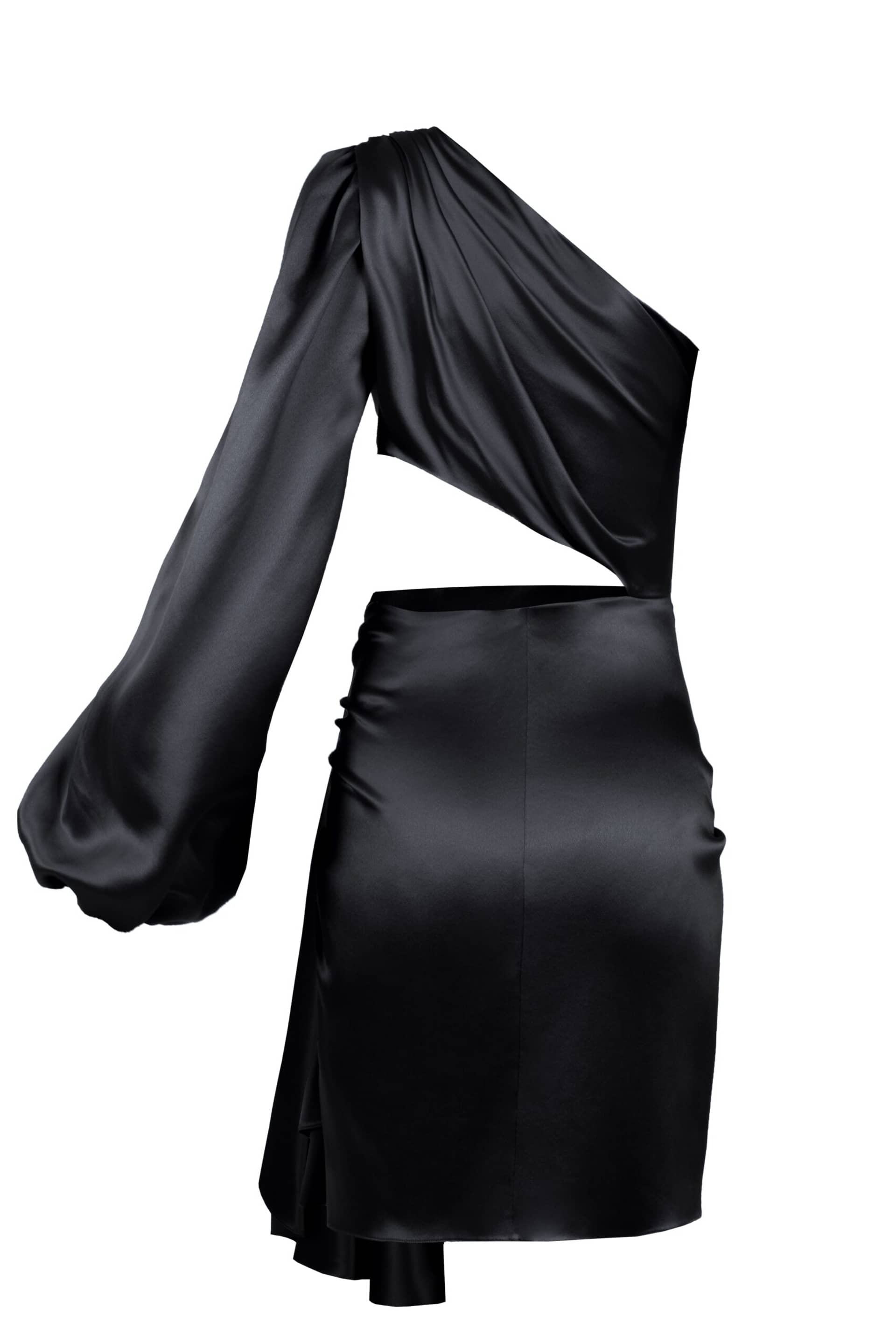 Side sleeve mini dress made by Maria Kokhia