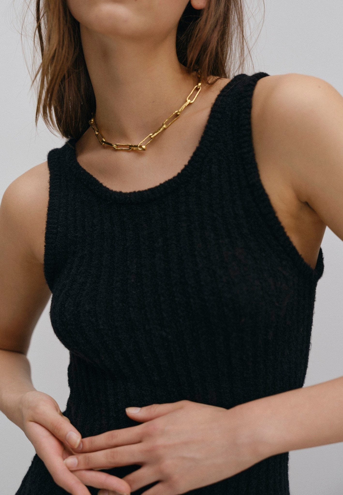 Iza Knit Dress - Black made by HERSKIND