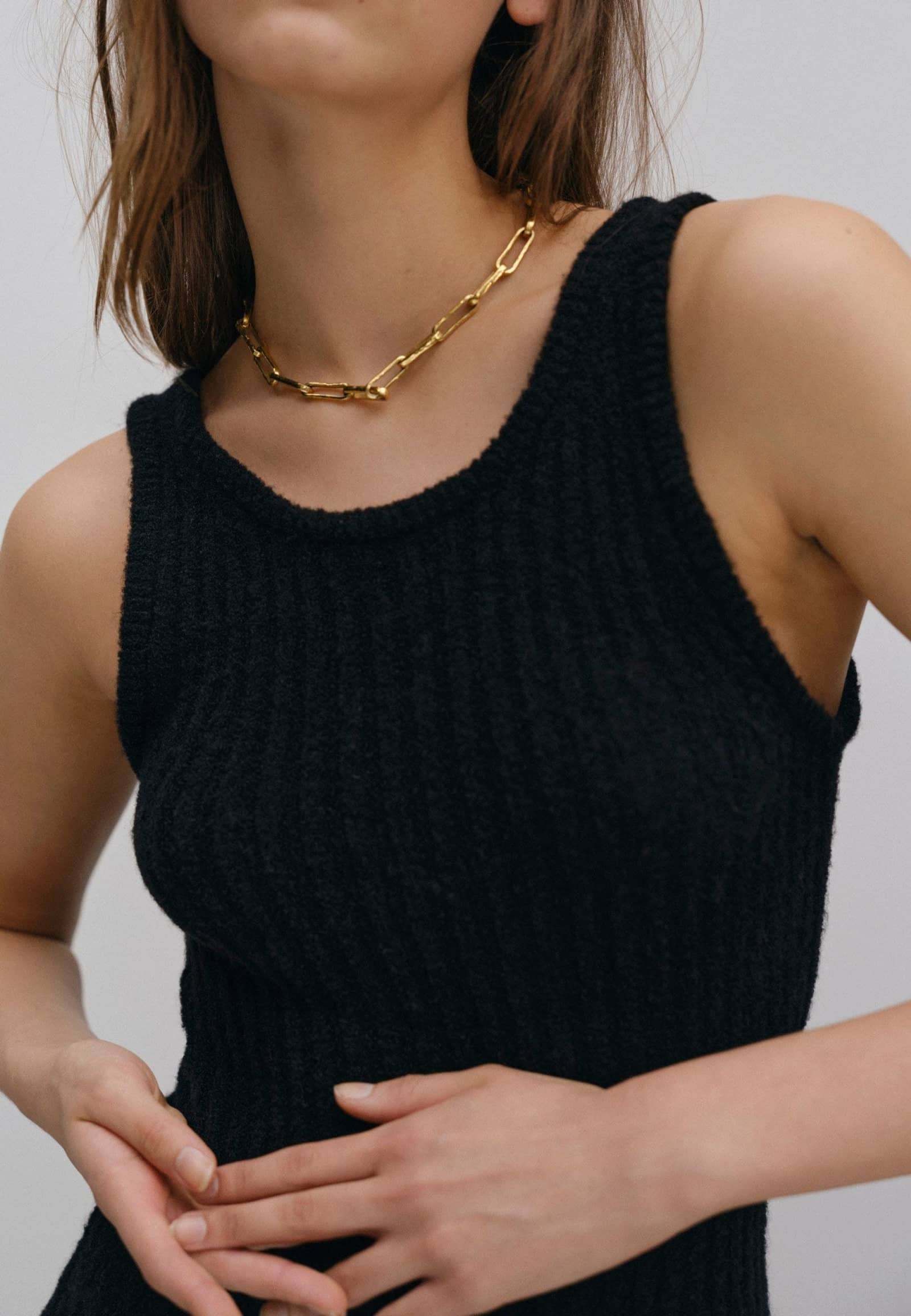 Iza Knit Dress - Black made by HERSKIND