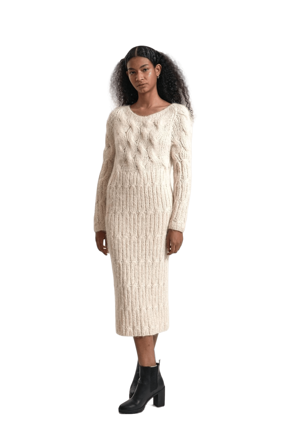 KALI Dress in Beige made by AYNI