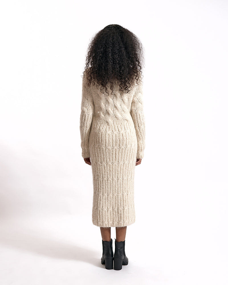 KALI Dress in Beige made by AYNI