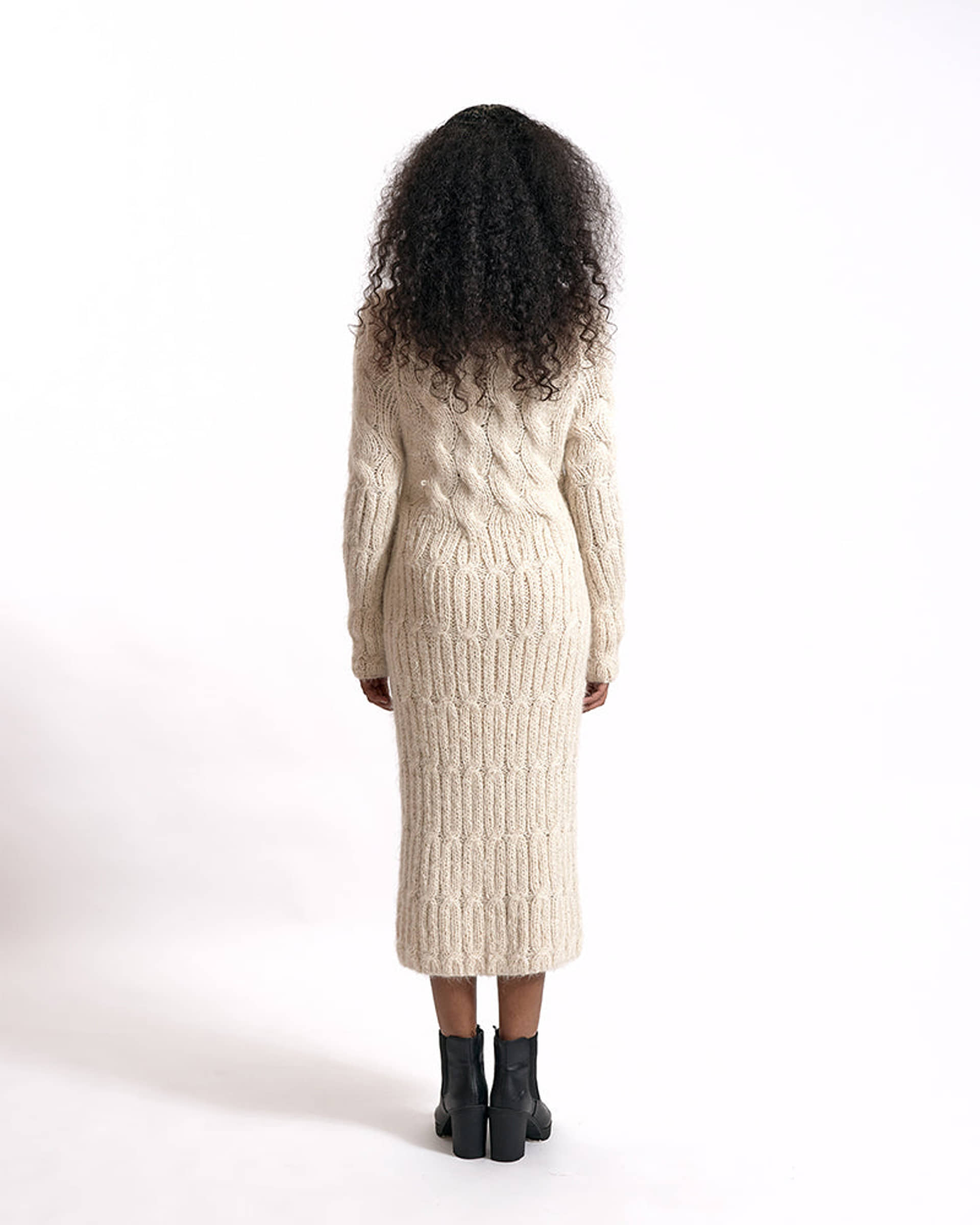 KALI Dress in Beige made by AYNI