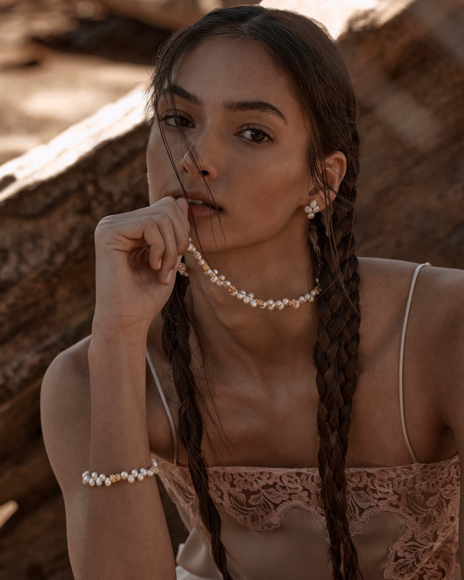 Mira Earrings made by Amber Sceats