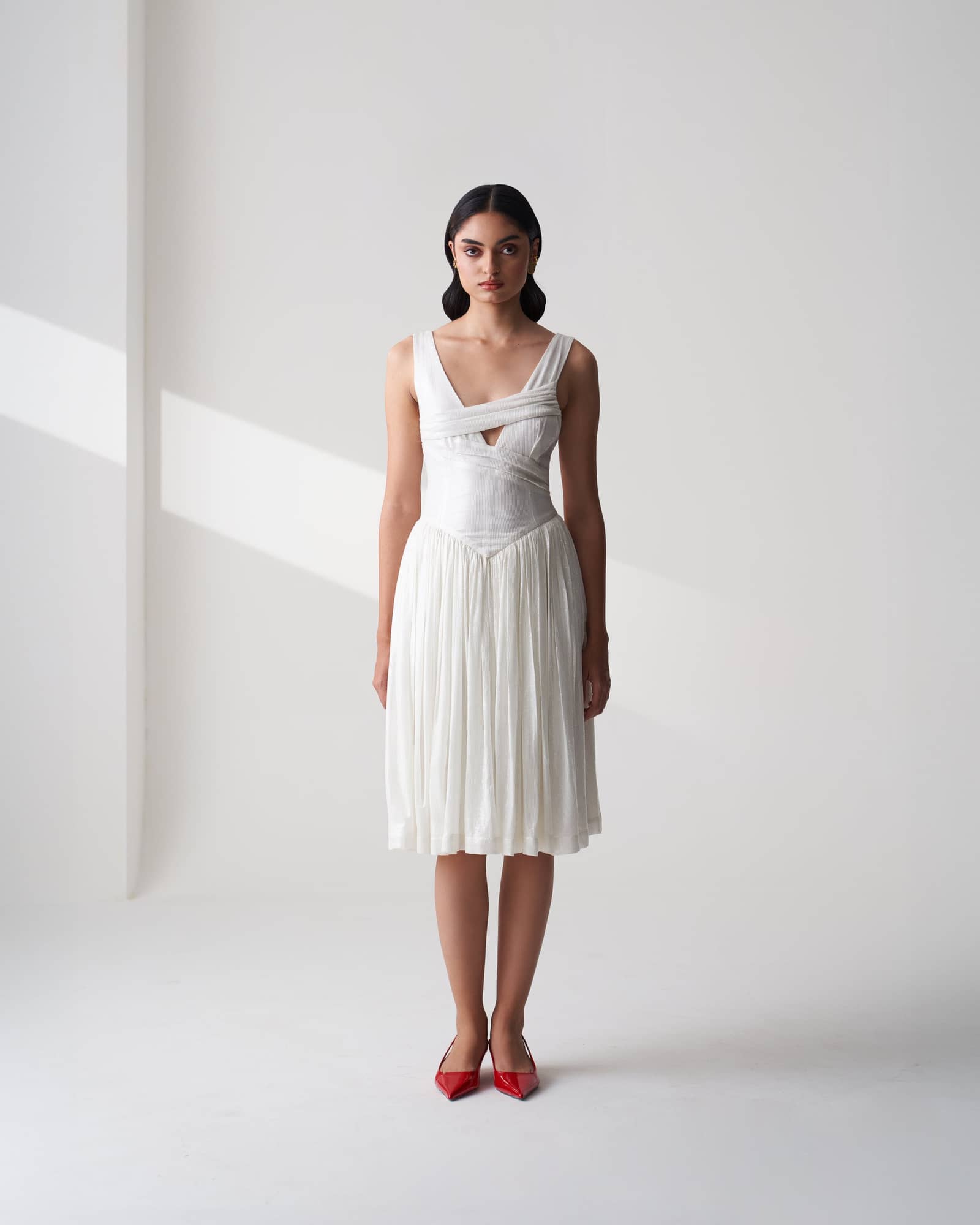 White Sequin Dress made by Szabo Sihag