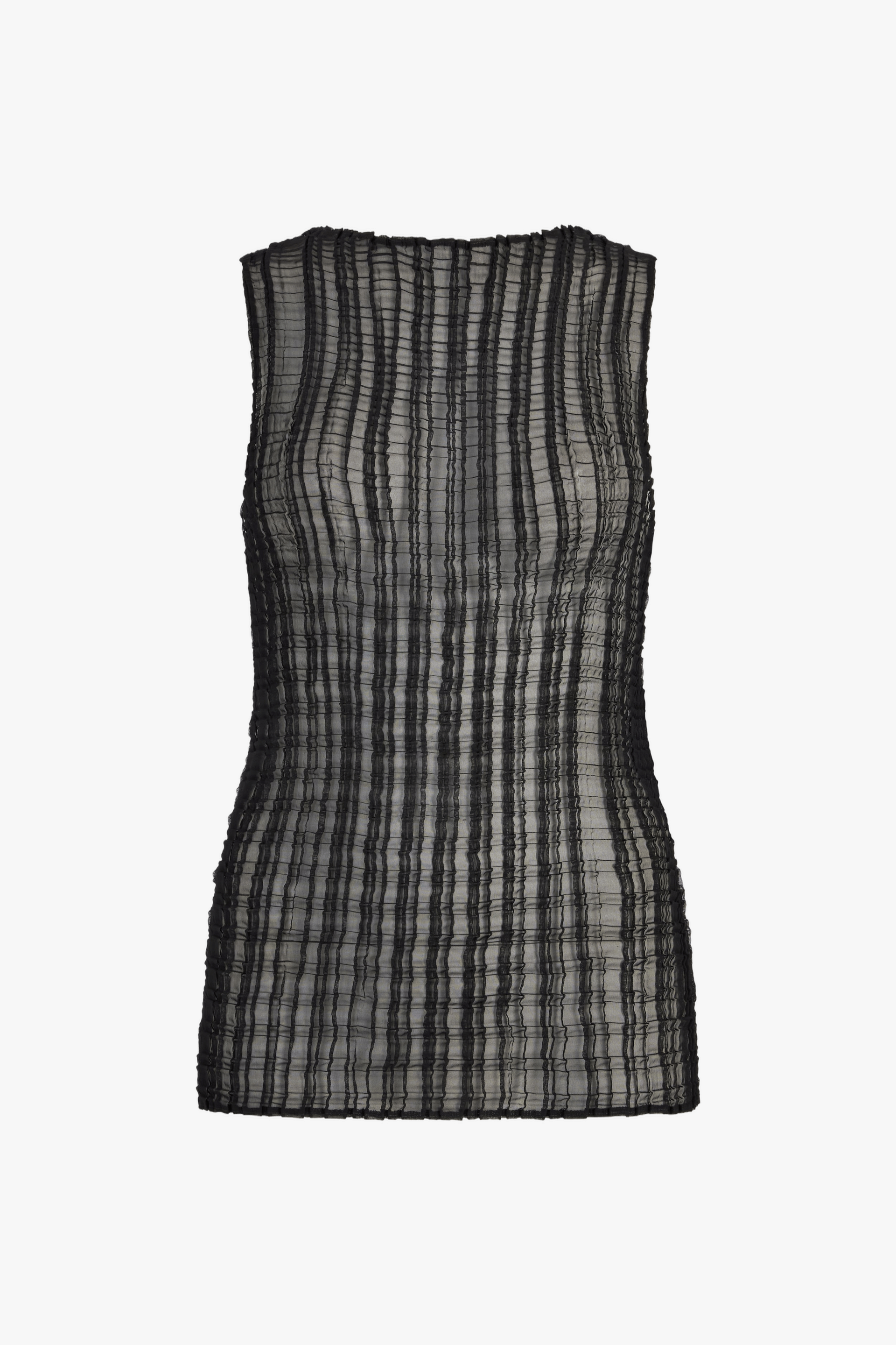 Hand Pleated Waffle Sheer Top made by CAHAYA STUDIOS