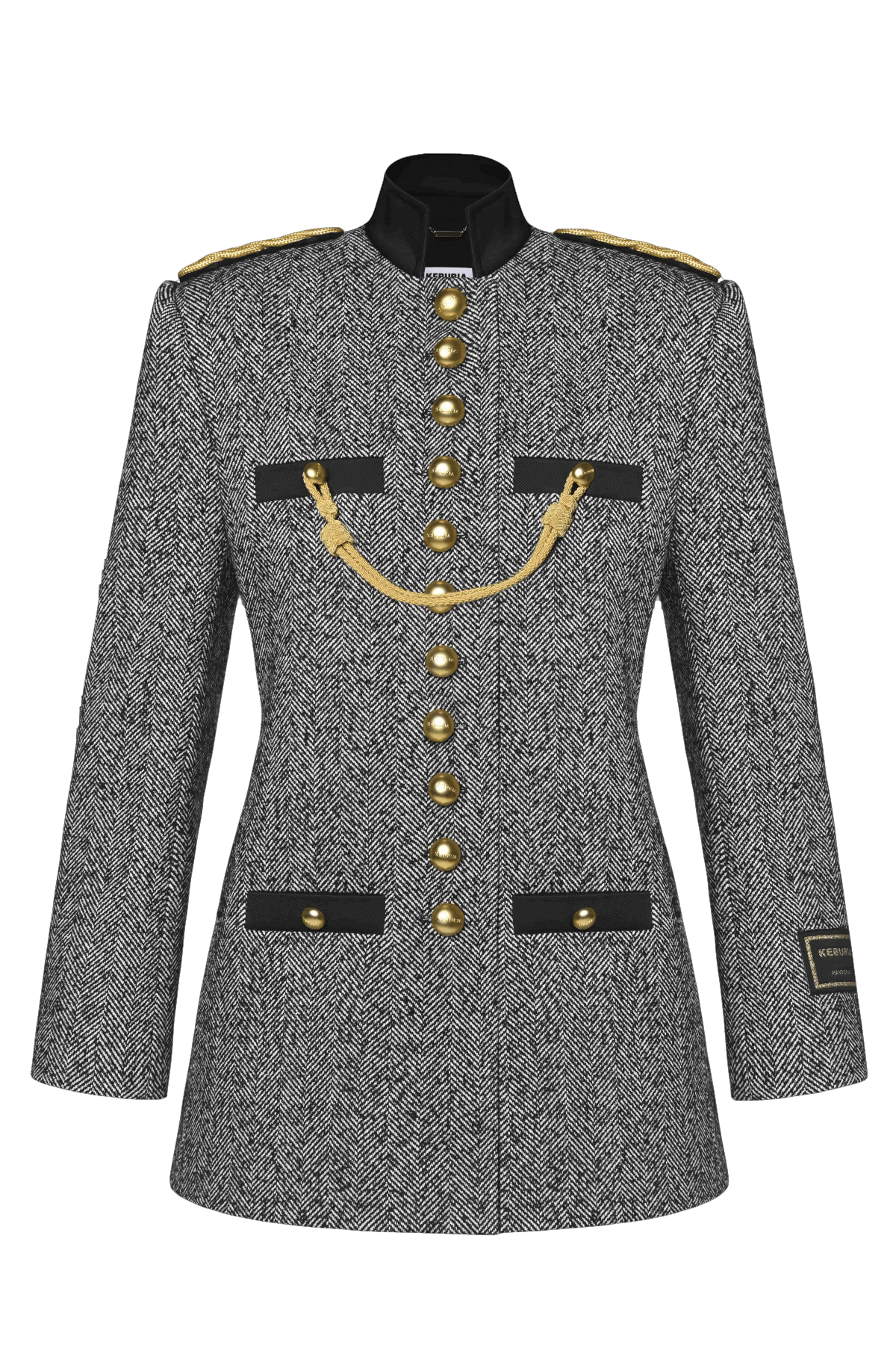 LONGLINE MILITARY JACKET made by KEBURIA