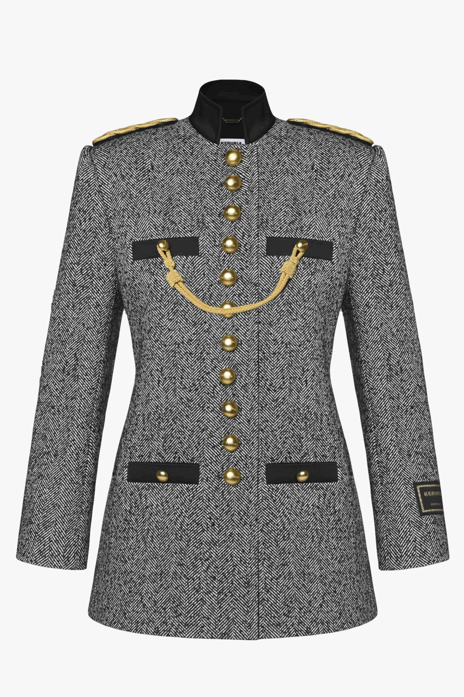 LONGLINE MILITARY JACKET made by KEBURIA