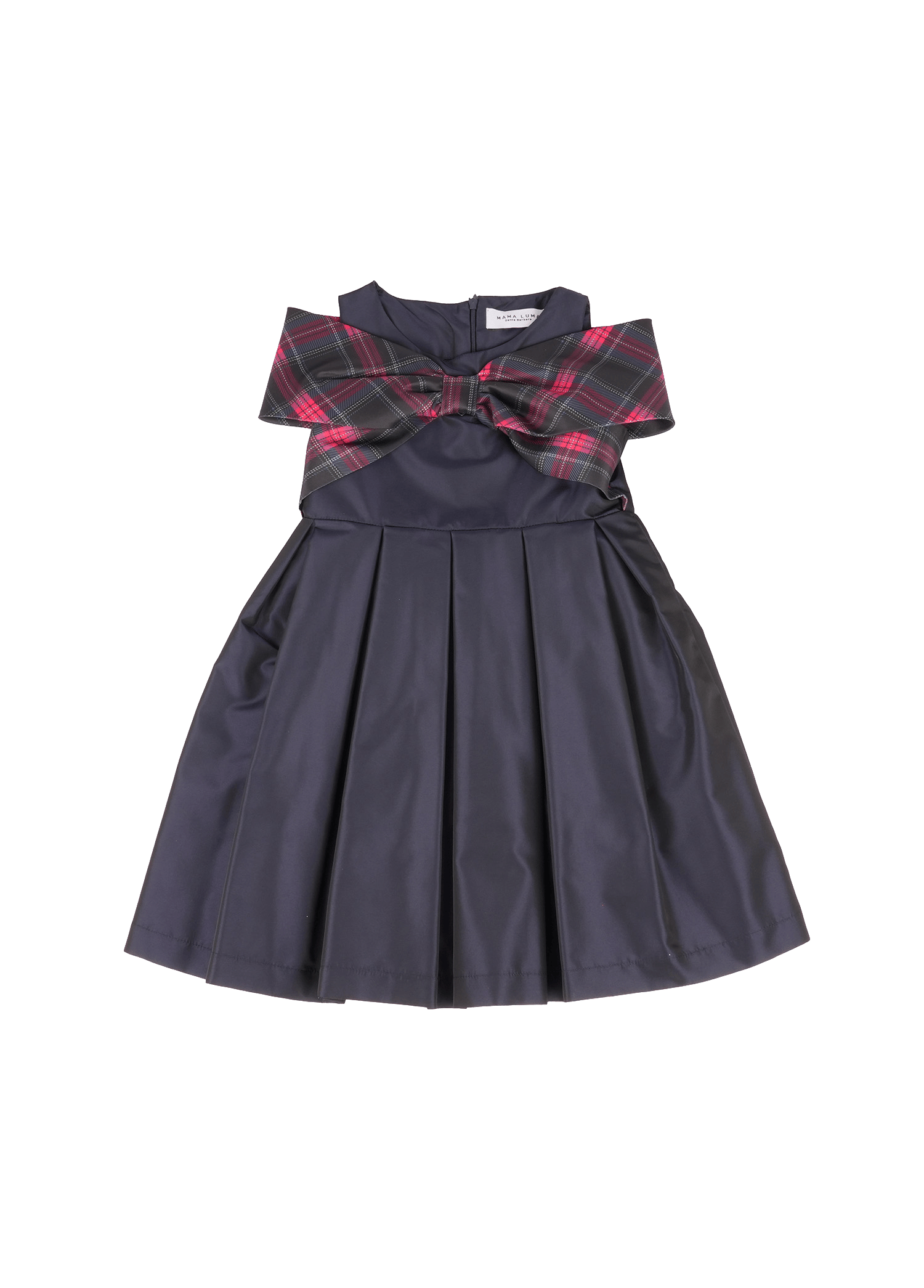 Plaid Bow Dress made by Mama Luma