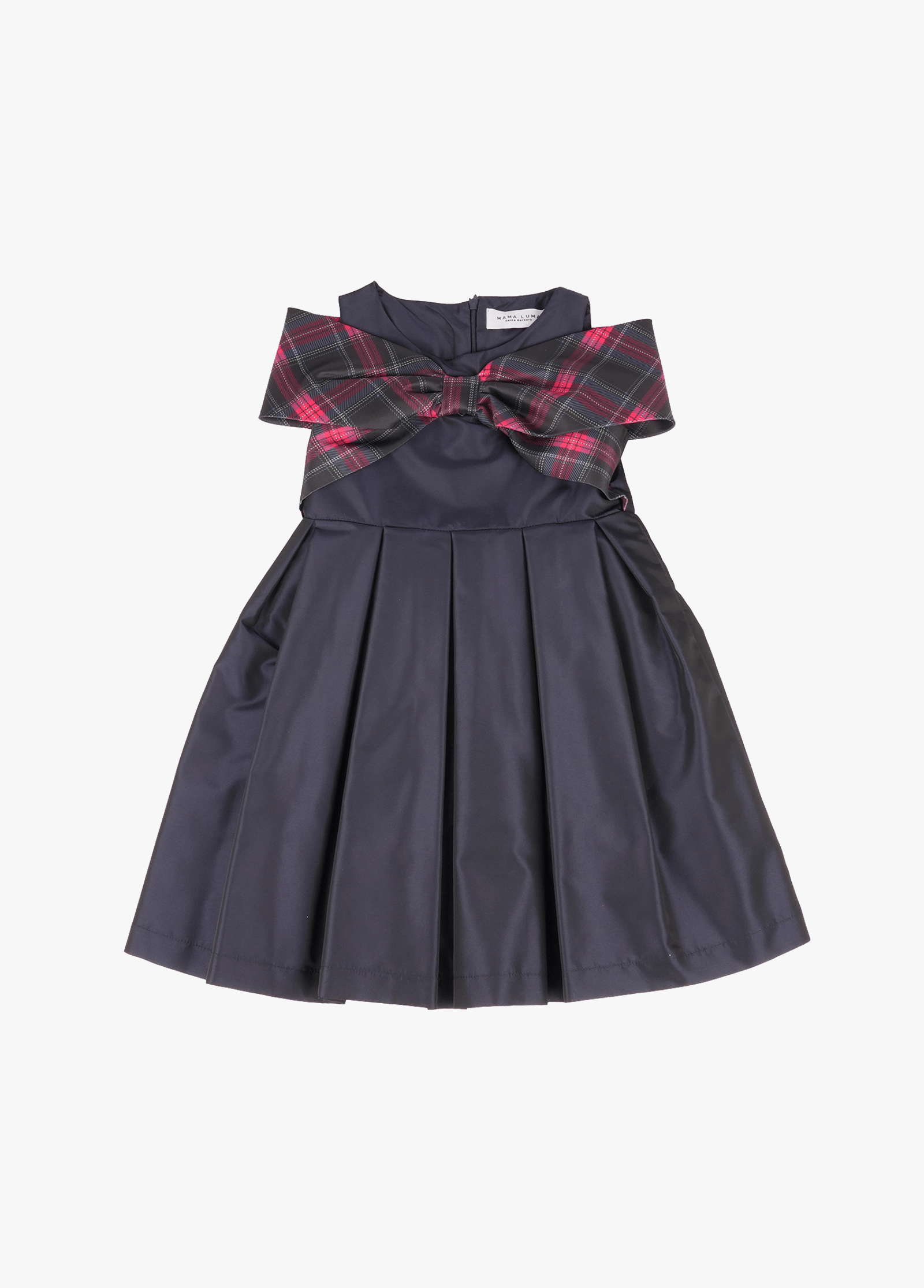 Plaid Bow Dress made by Mama Luma