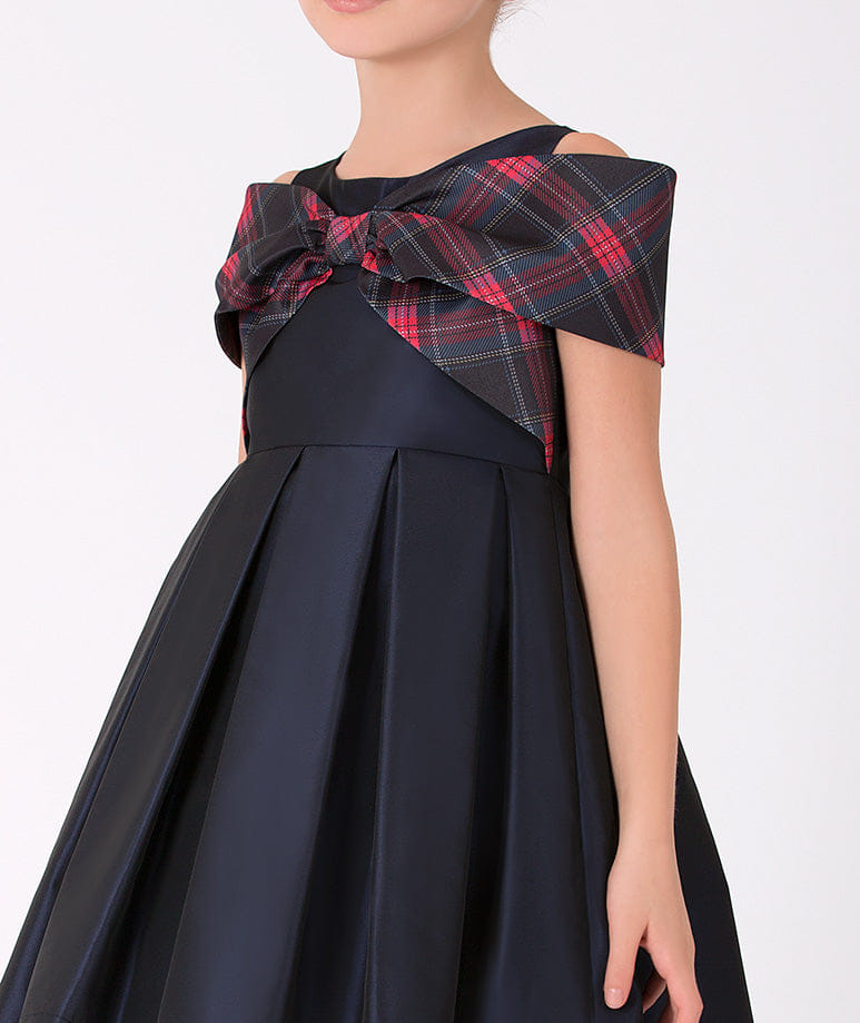 Plaid Bow Dress made by Mama Luma