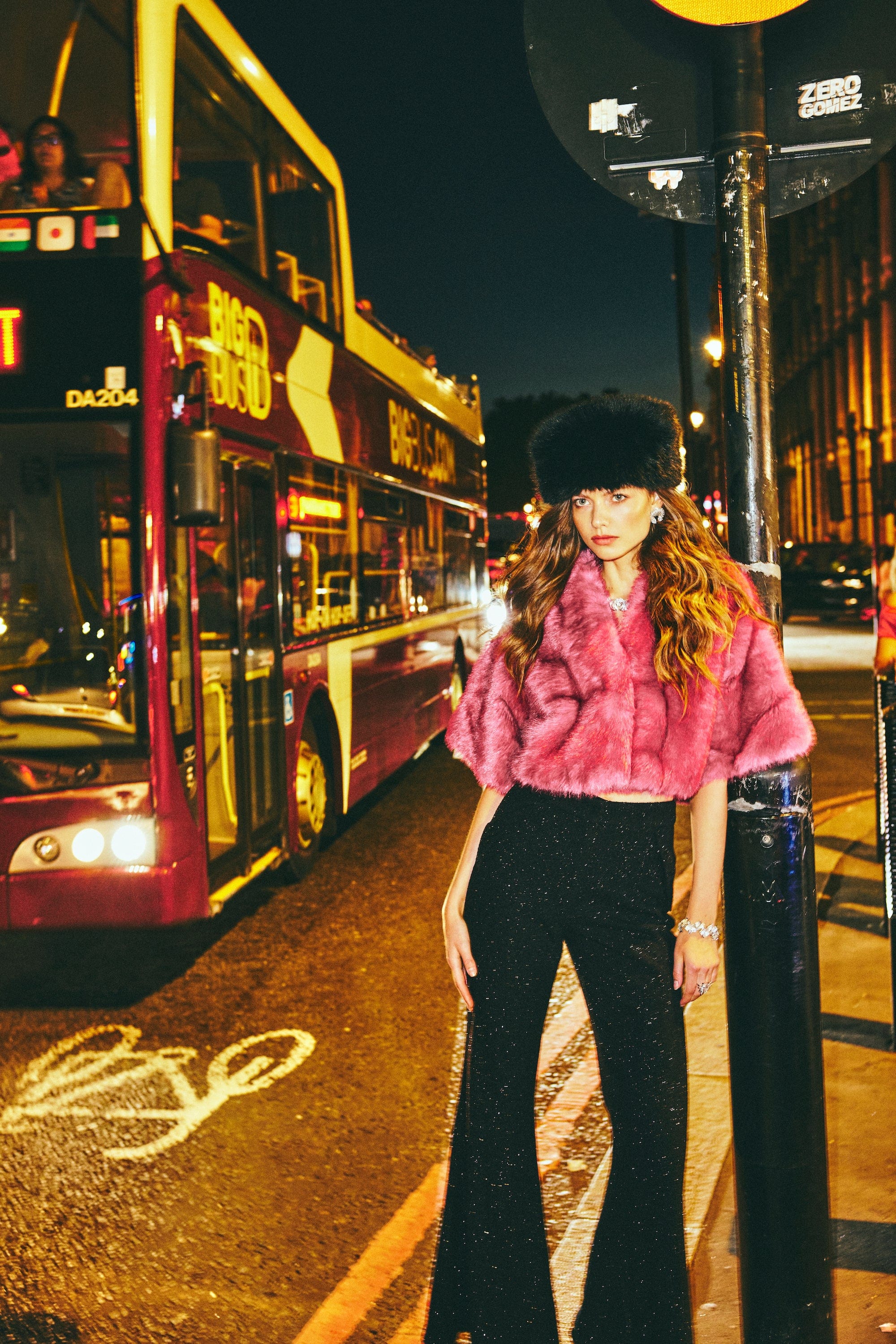 Sophia Fur Coat (Pink) in Pink made by Nana Jacqueline