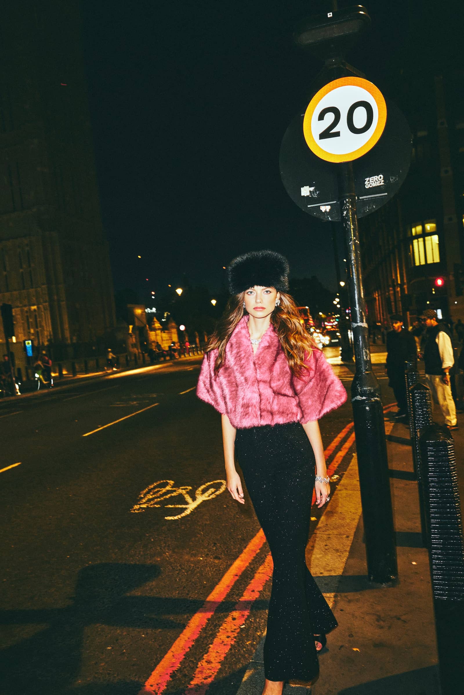 Sophia Fur Coat (Pink) in Pink made by Nana Jacqueline