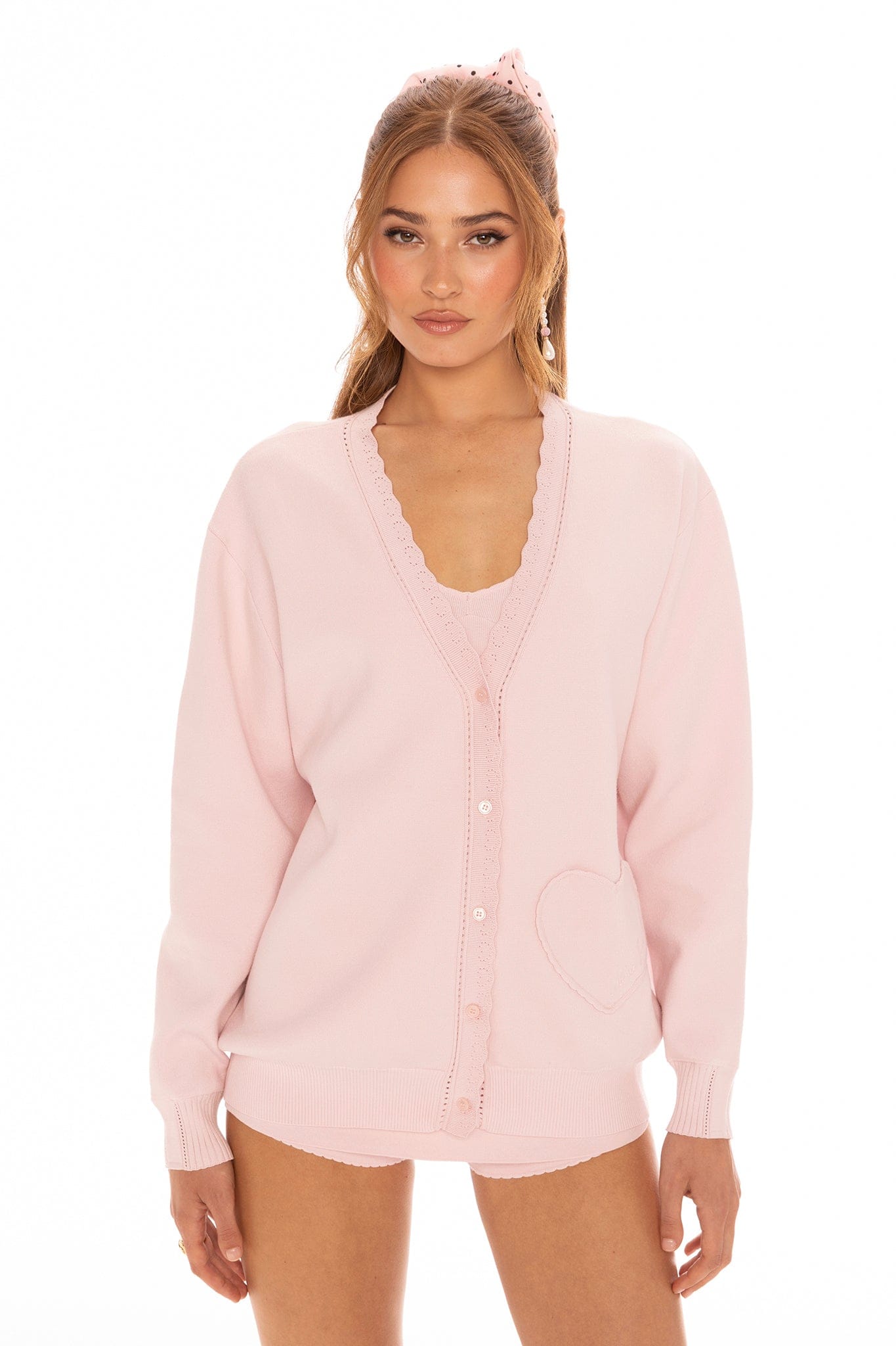 Carrie Cardigan (Pink) made by Nana Jacqueline