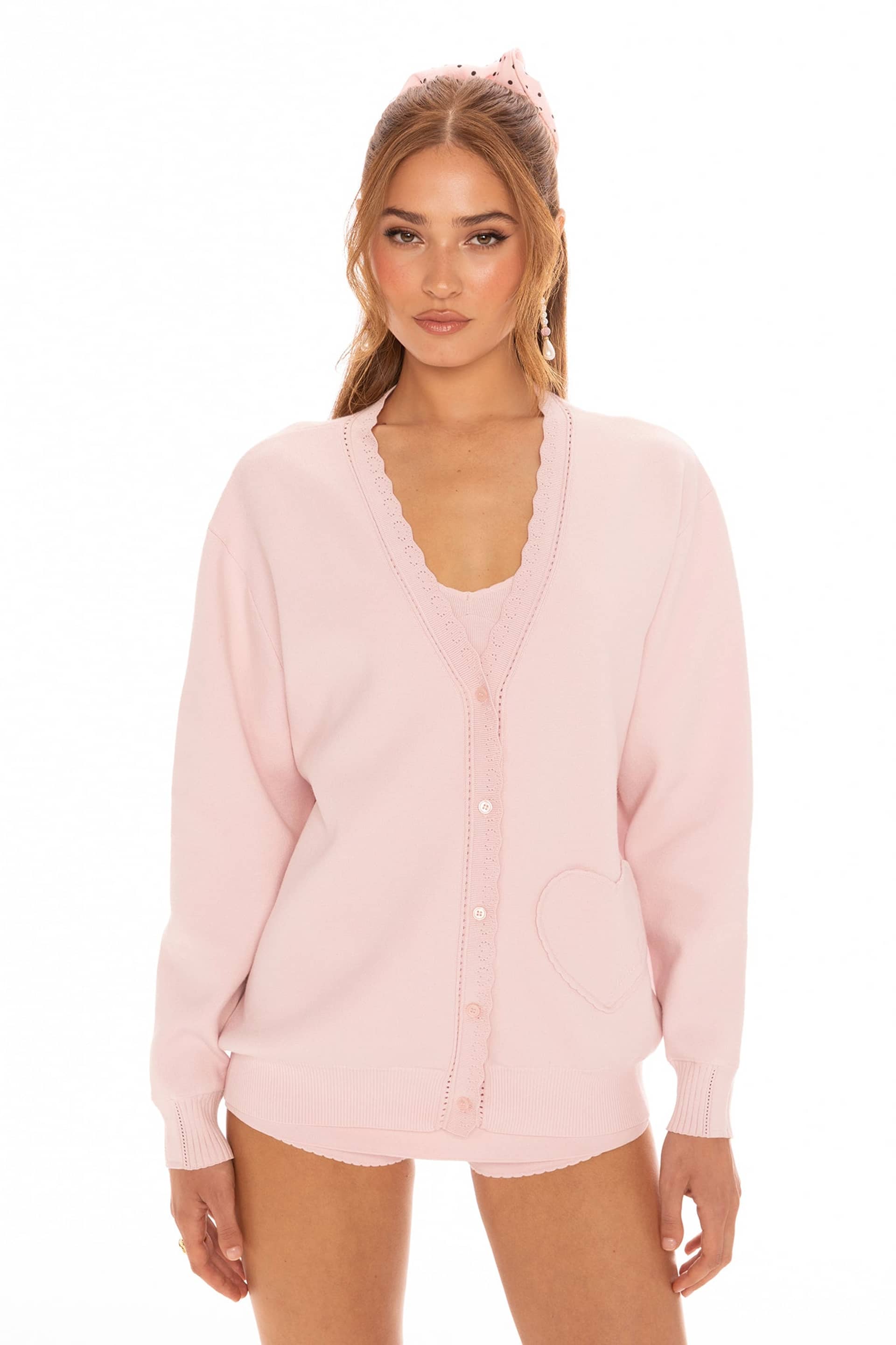 Carrie Cardigan (Pink) made by Nana Jacqueline