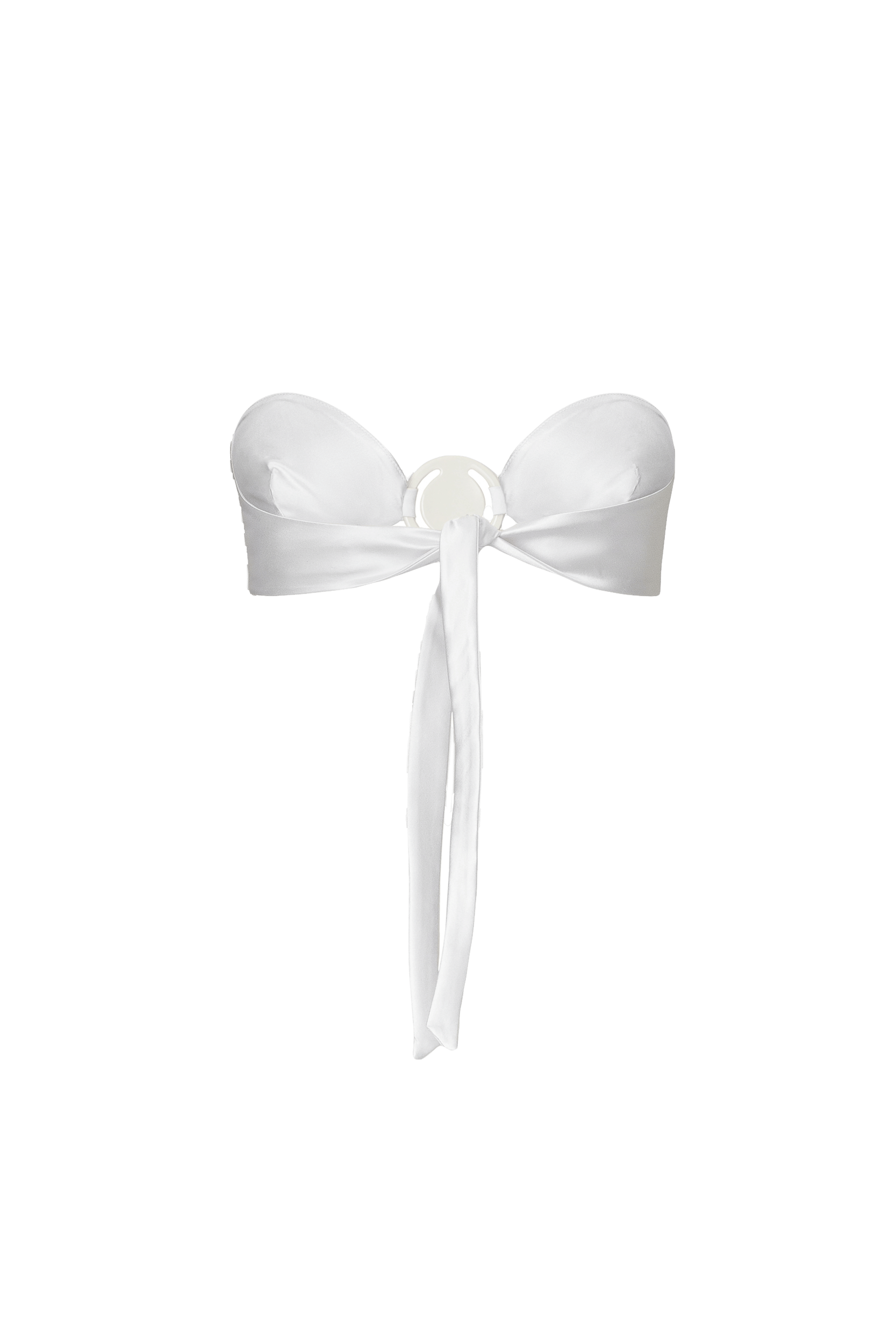 Pearl Silk Top in White made by Vestiaire d'un Oiseau Libre