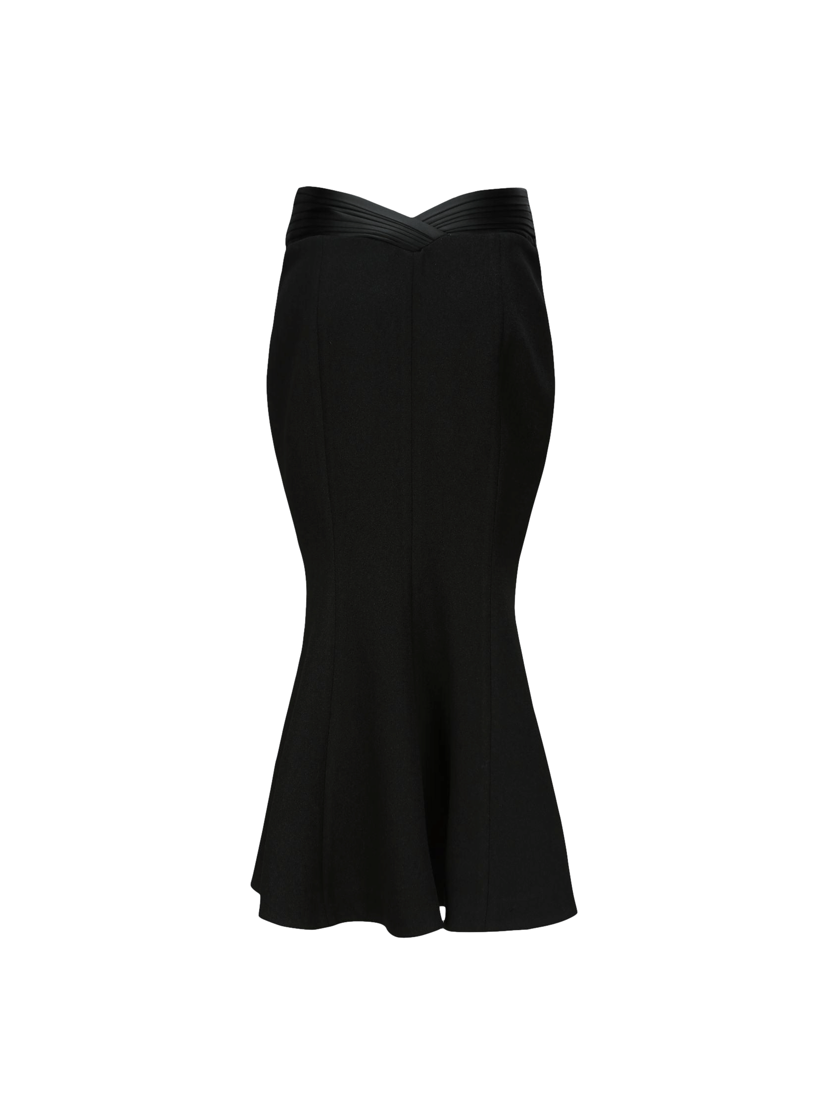 Belle Satin Skirt (Black) (Final Sale) in Black made by Nana Jacqueline
