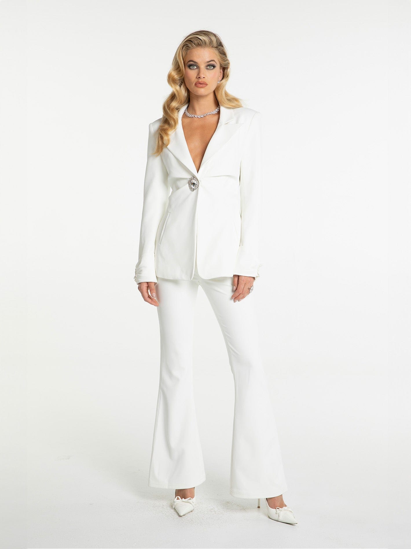 Rachel Pants (White) made by Nana Jacqueline