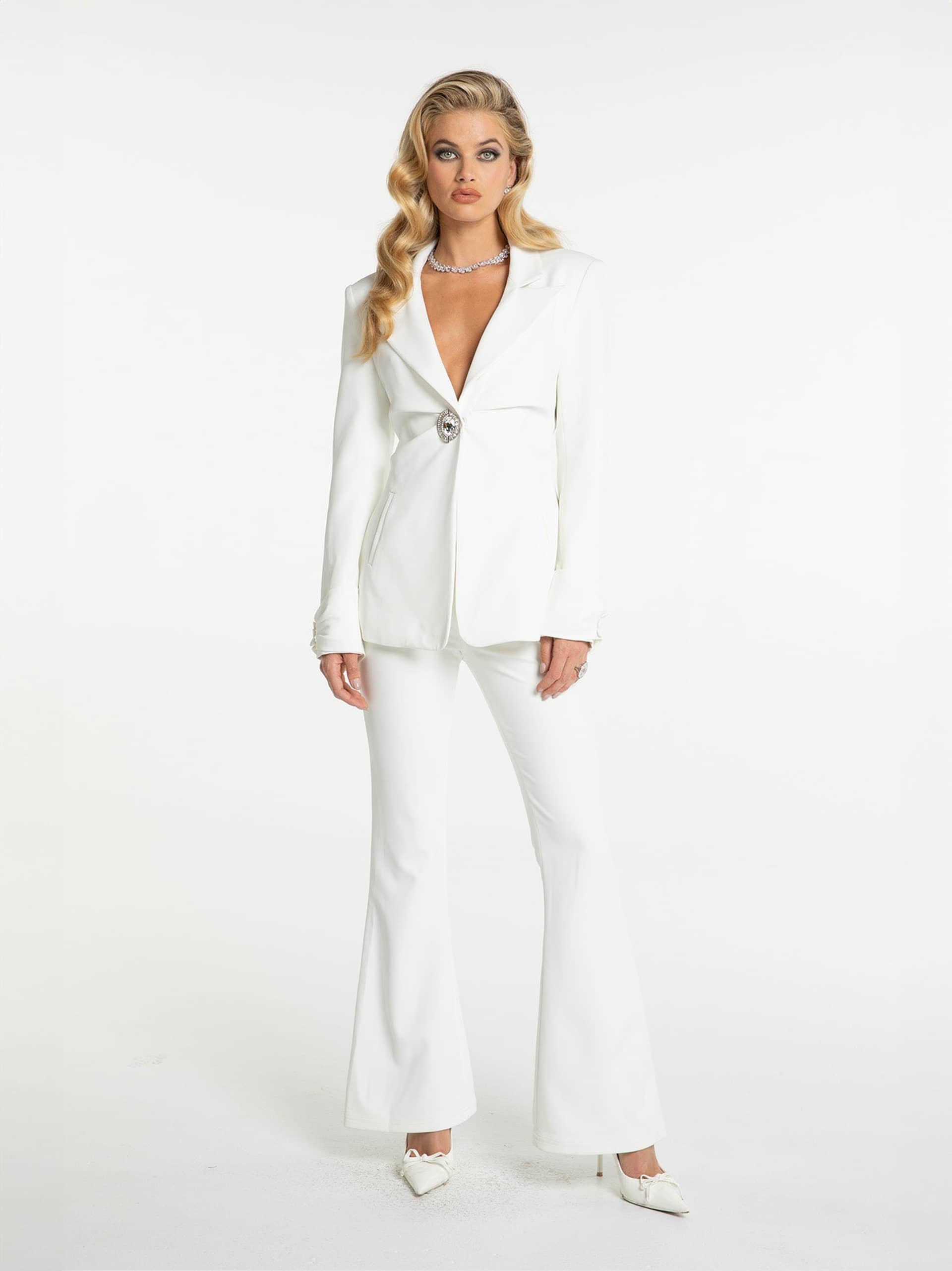 Rachel Pants (White) made by Nana Jacqueline