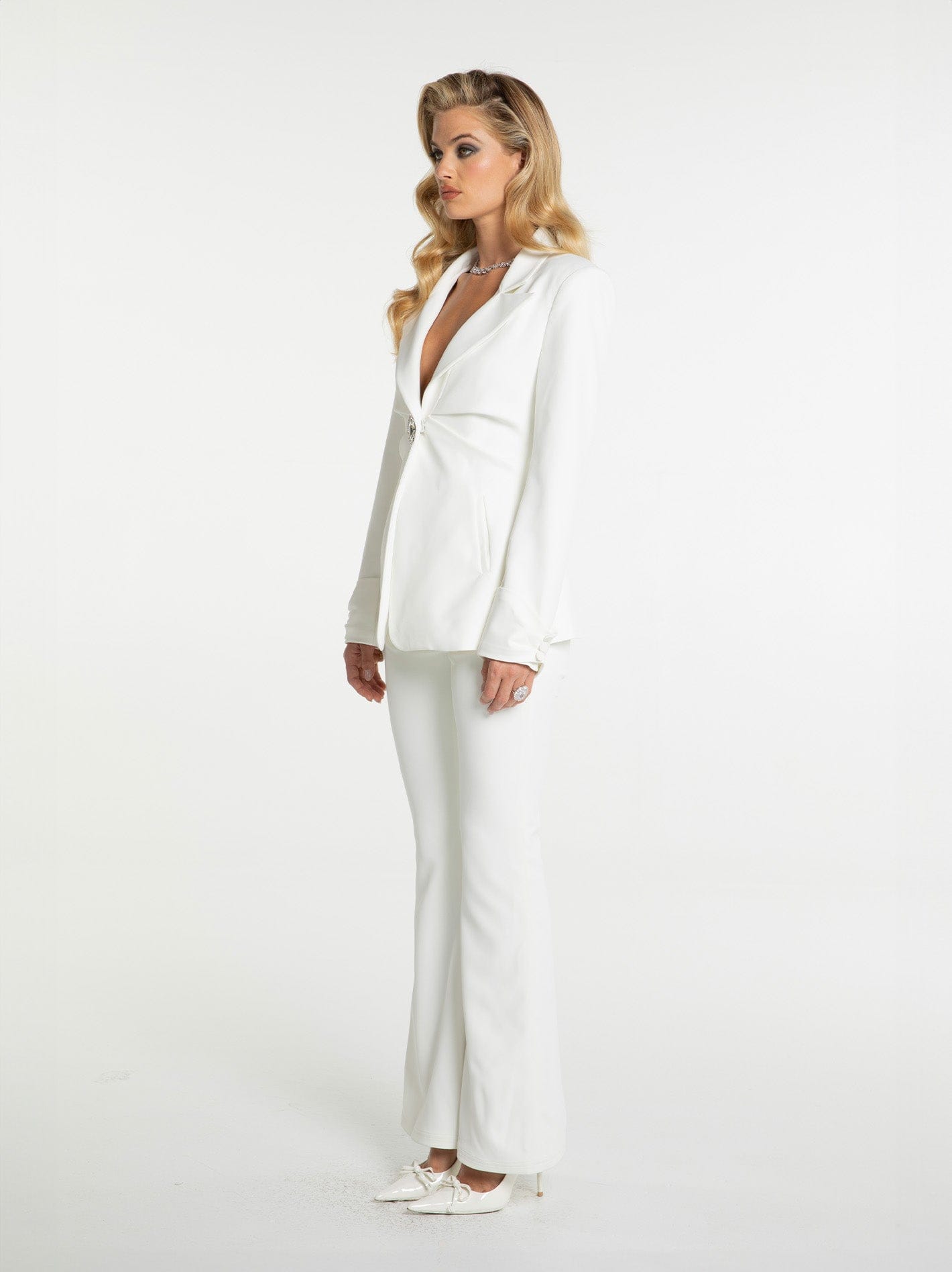 Rachel Pants (White) made by Nana Jacqueline