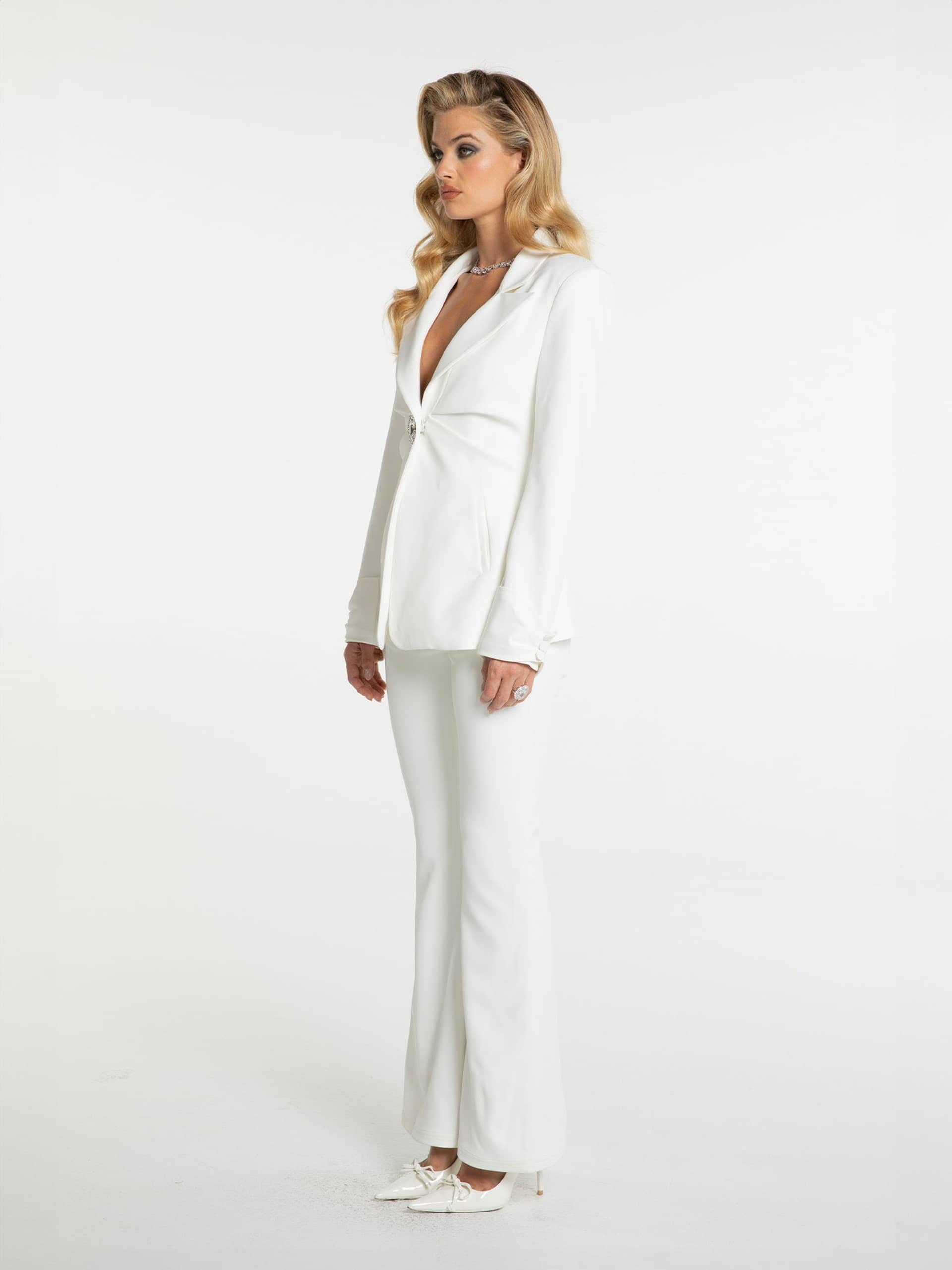 Rachel Pants (White) made by Nana Jacqueline