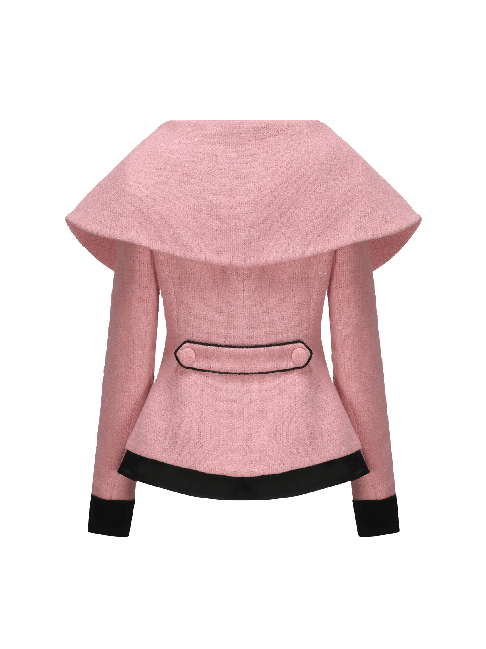 Nadia Lapel Jacket (Pink) (Final Sale) in Pink made by Nana Jacqueline