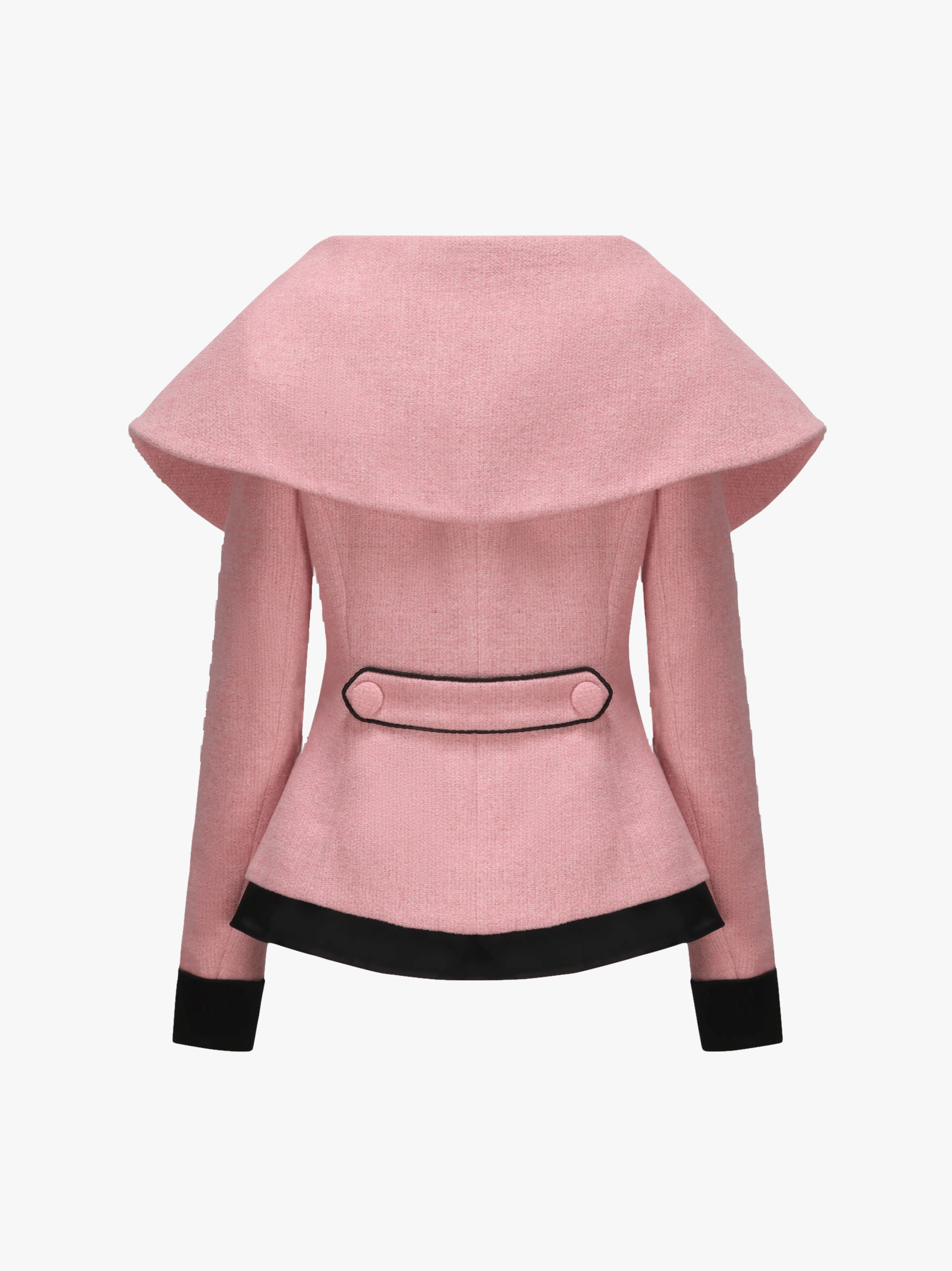 Nadia Lapel Jacket (Pink) (Final Sale) in Pink made by Nana Jacqueline