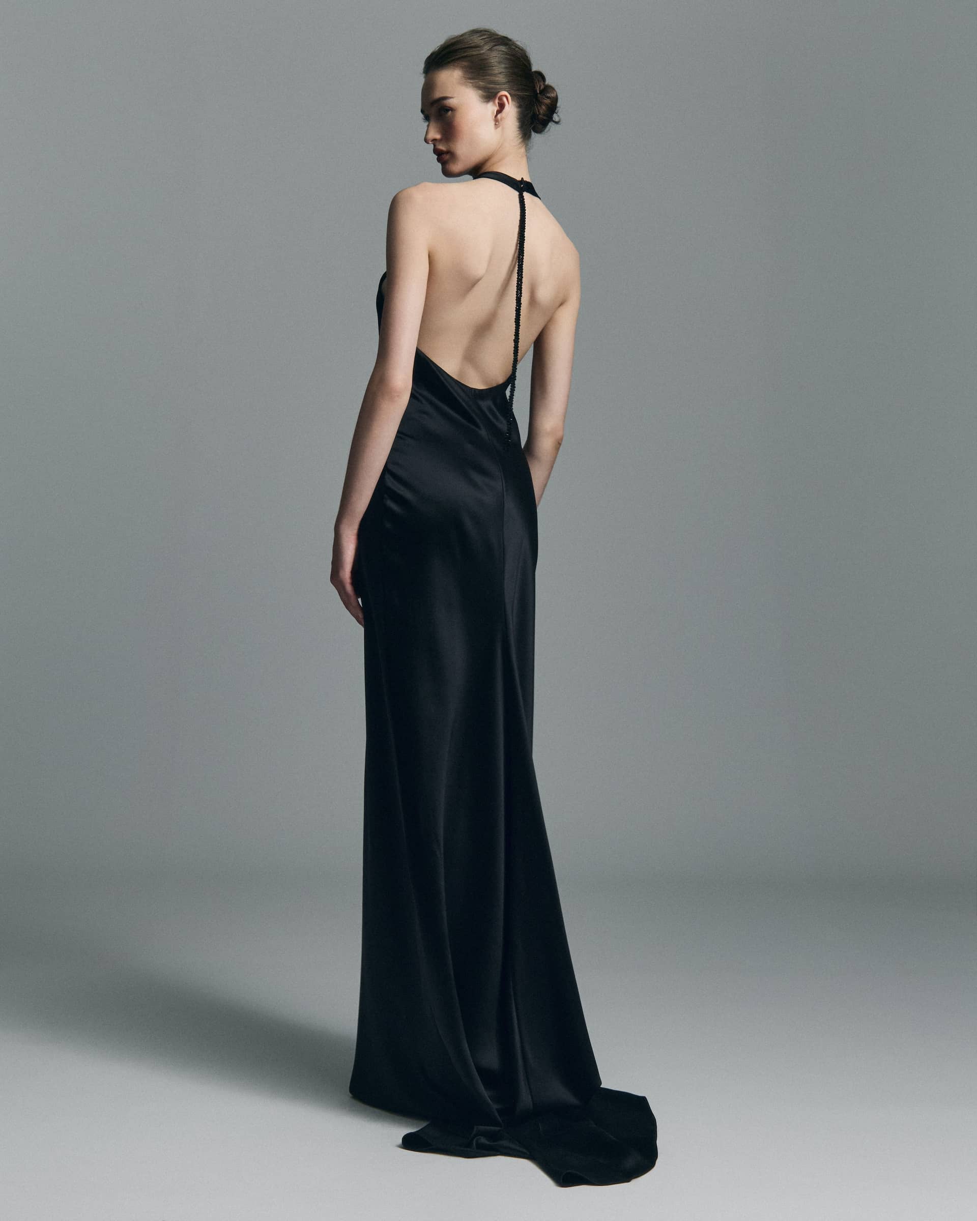 Nightfall Silk Maxi Dress made by Francesca Miranda