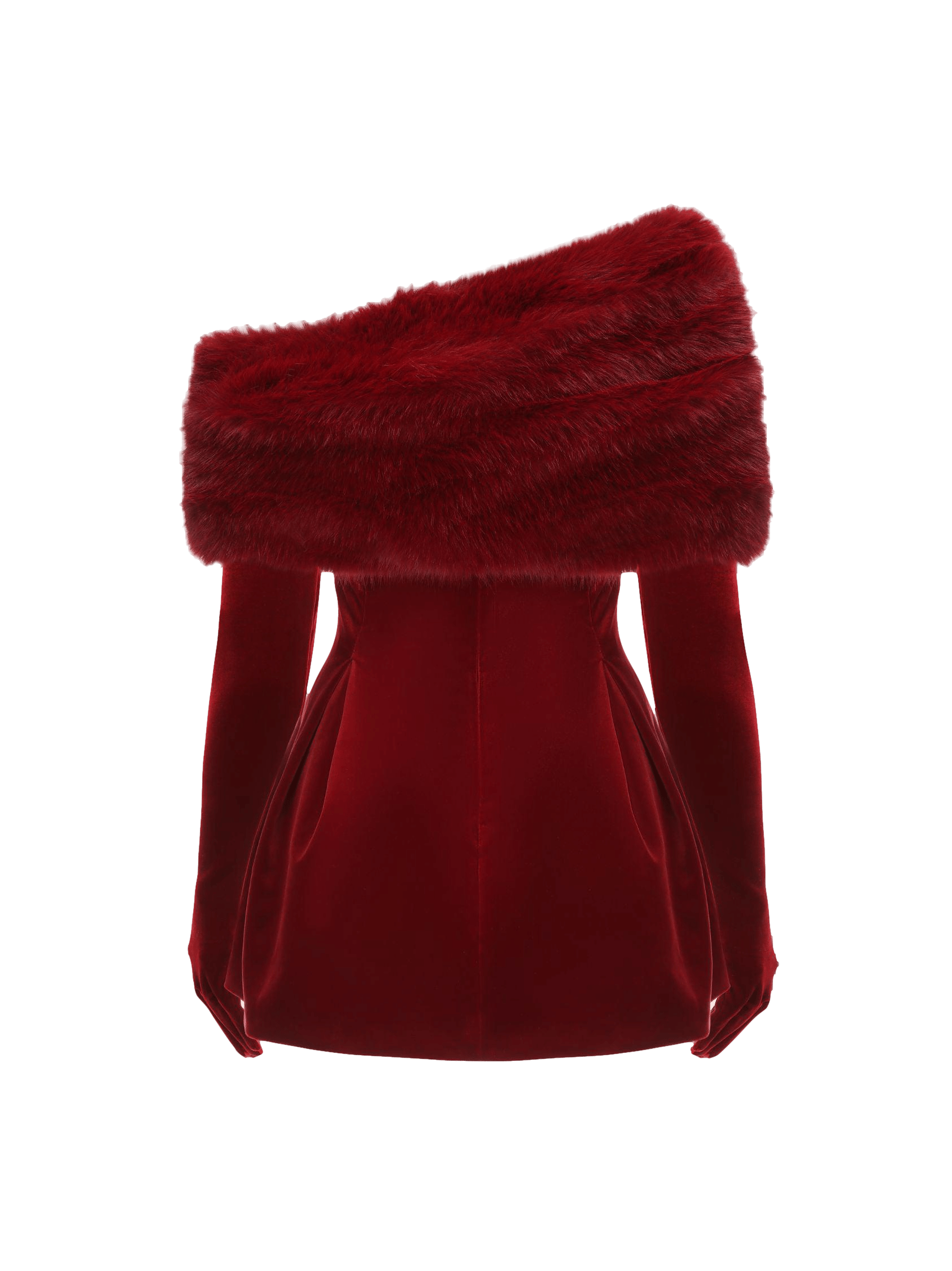 Simone Velvet Dress (Red) in Red made by Nana Jacqueline