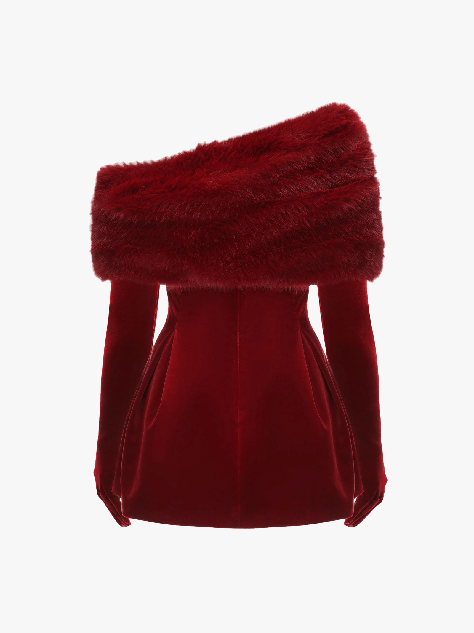 Simone Velvet Dress (Red) in Red made by Nana Jacqueline