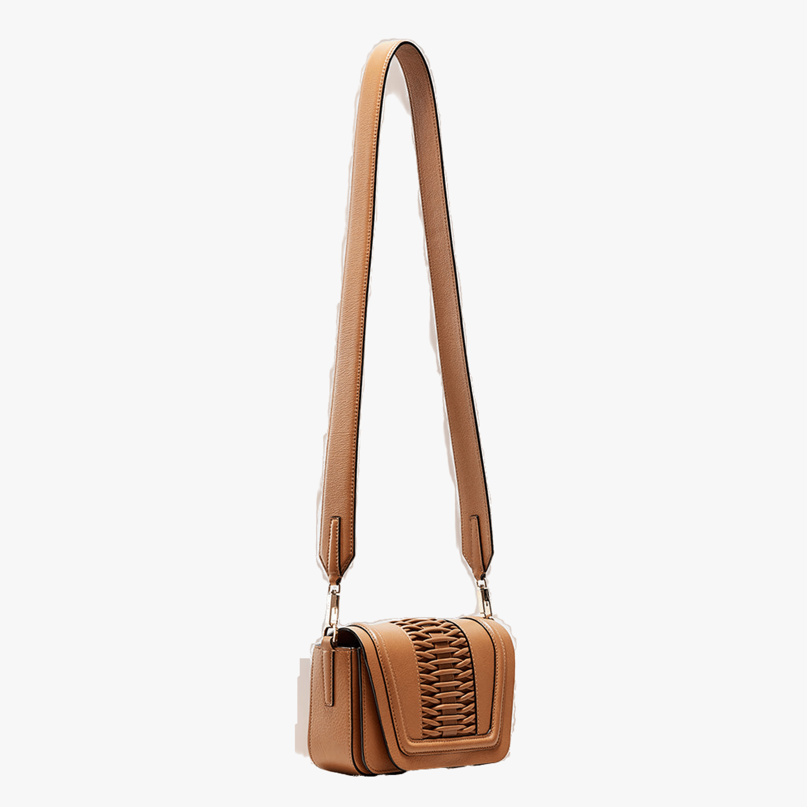 Mini Eugenia braided camel crossbody made by Yliana Yepez