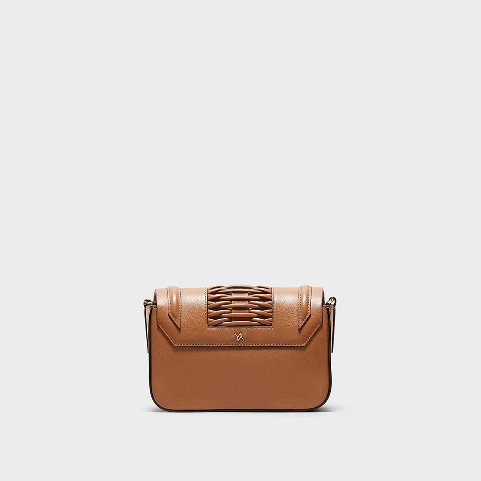 Mini Eugenia braided camel crossbody made by Yliana Yepez