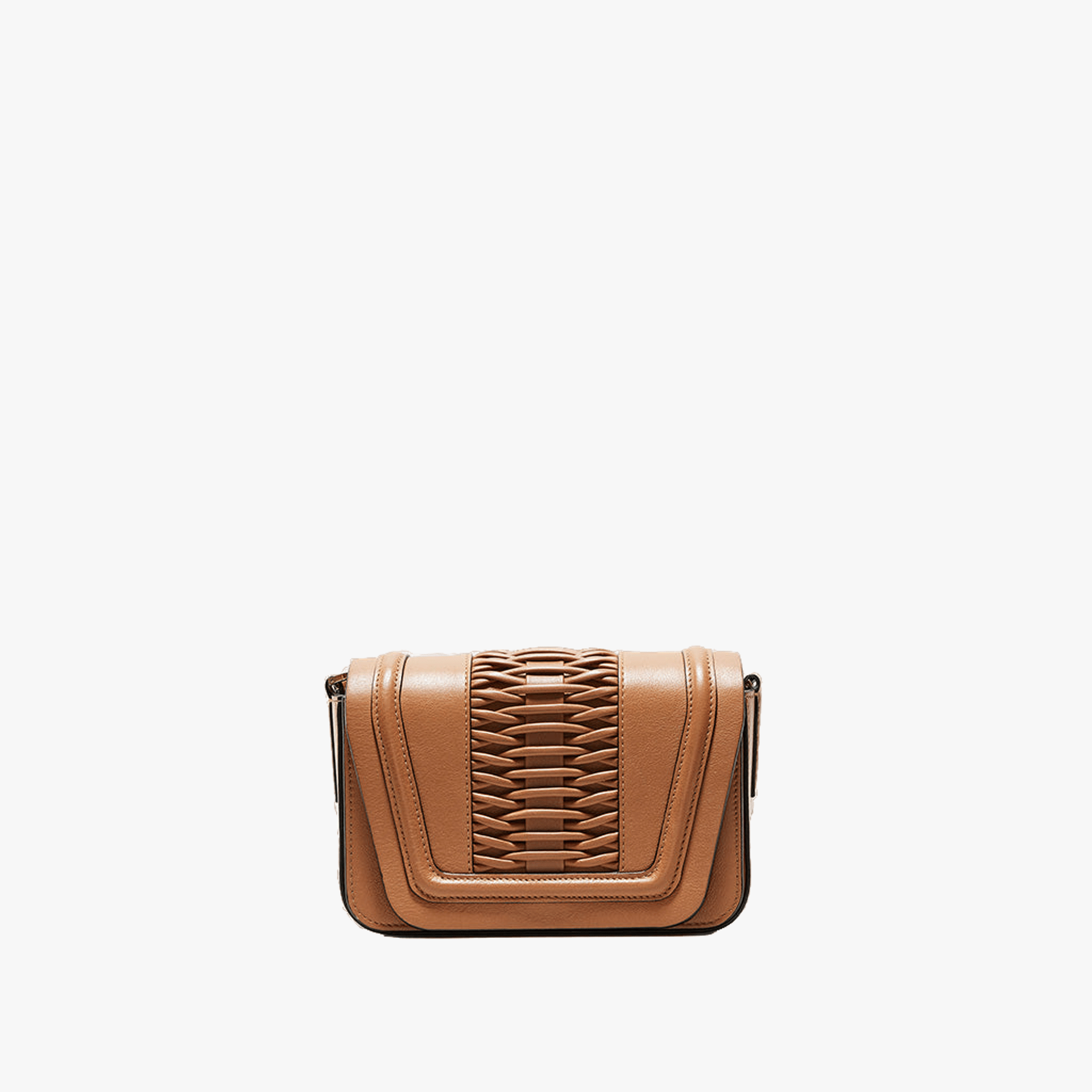 Mini Eugenia braided camel crossbody made by Yliana Yepez