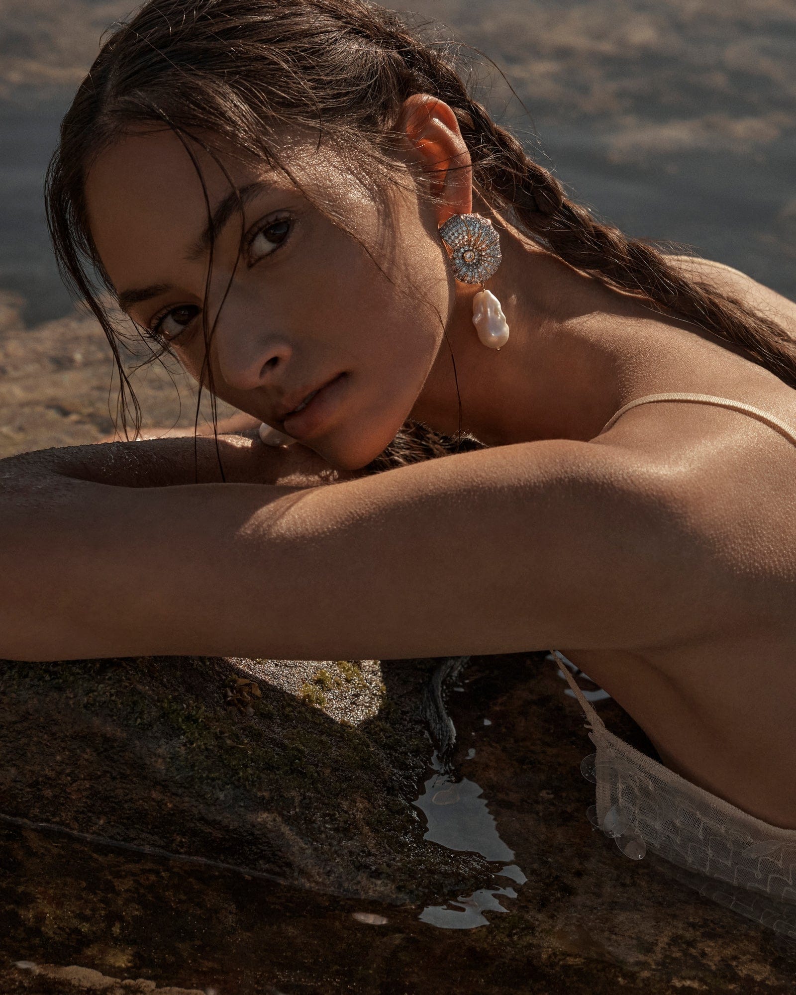 Calista Earrings made by Amber Sceats