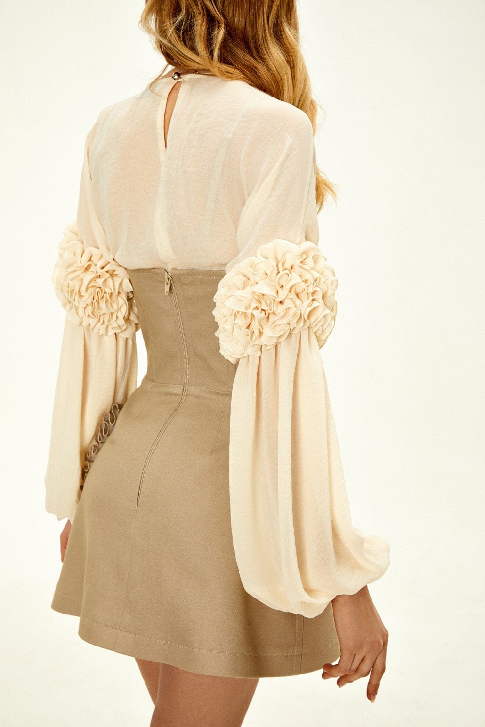 Creamy Chiffon Blouse made by Guranda
