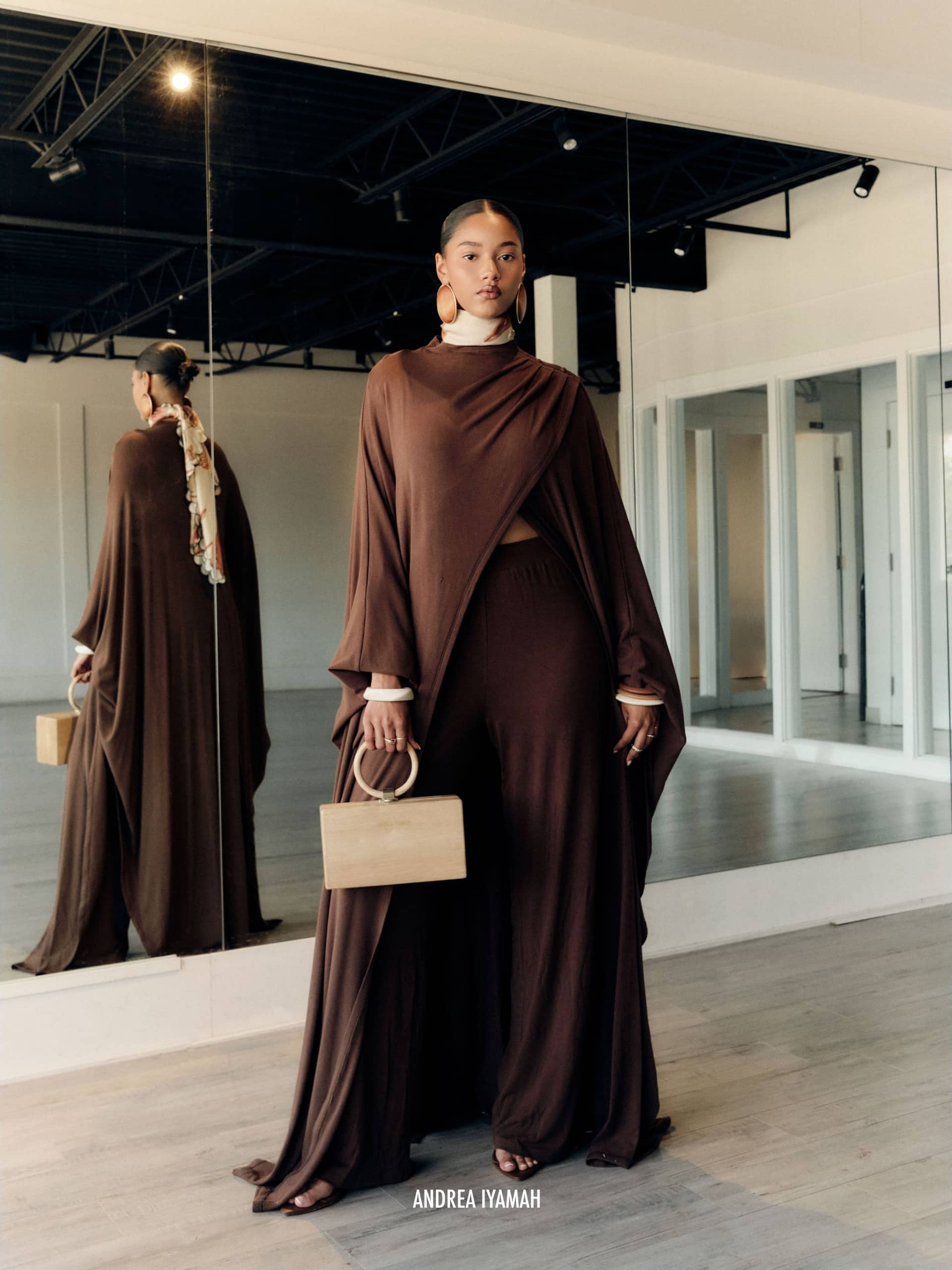 OVU KNIT CAPE made by Andrea Iyamah