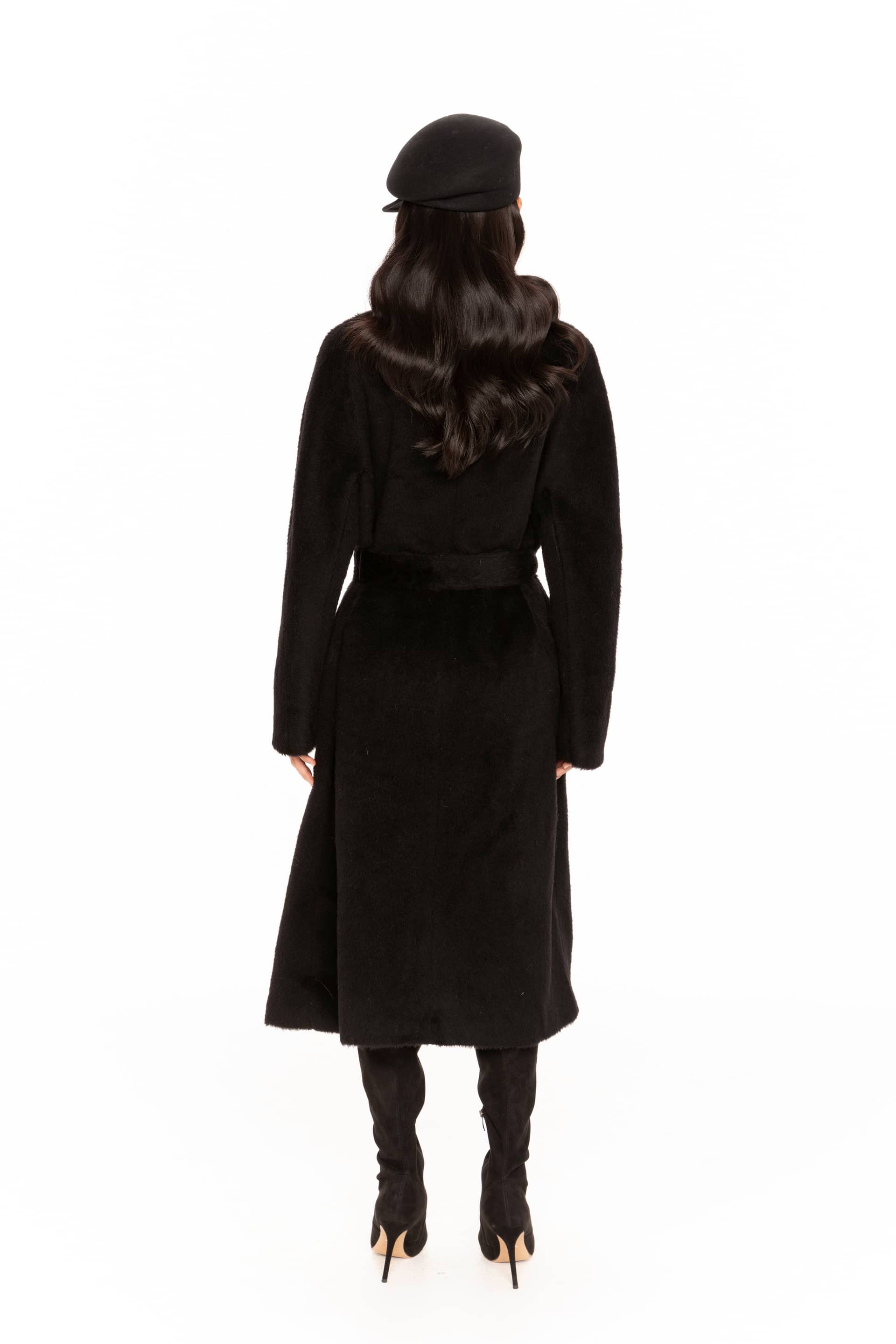 Audrey Long Coat (Black) made by Nana Jacqueline