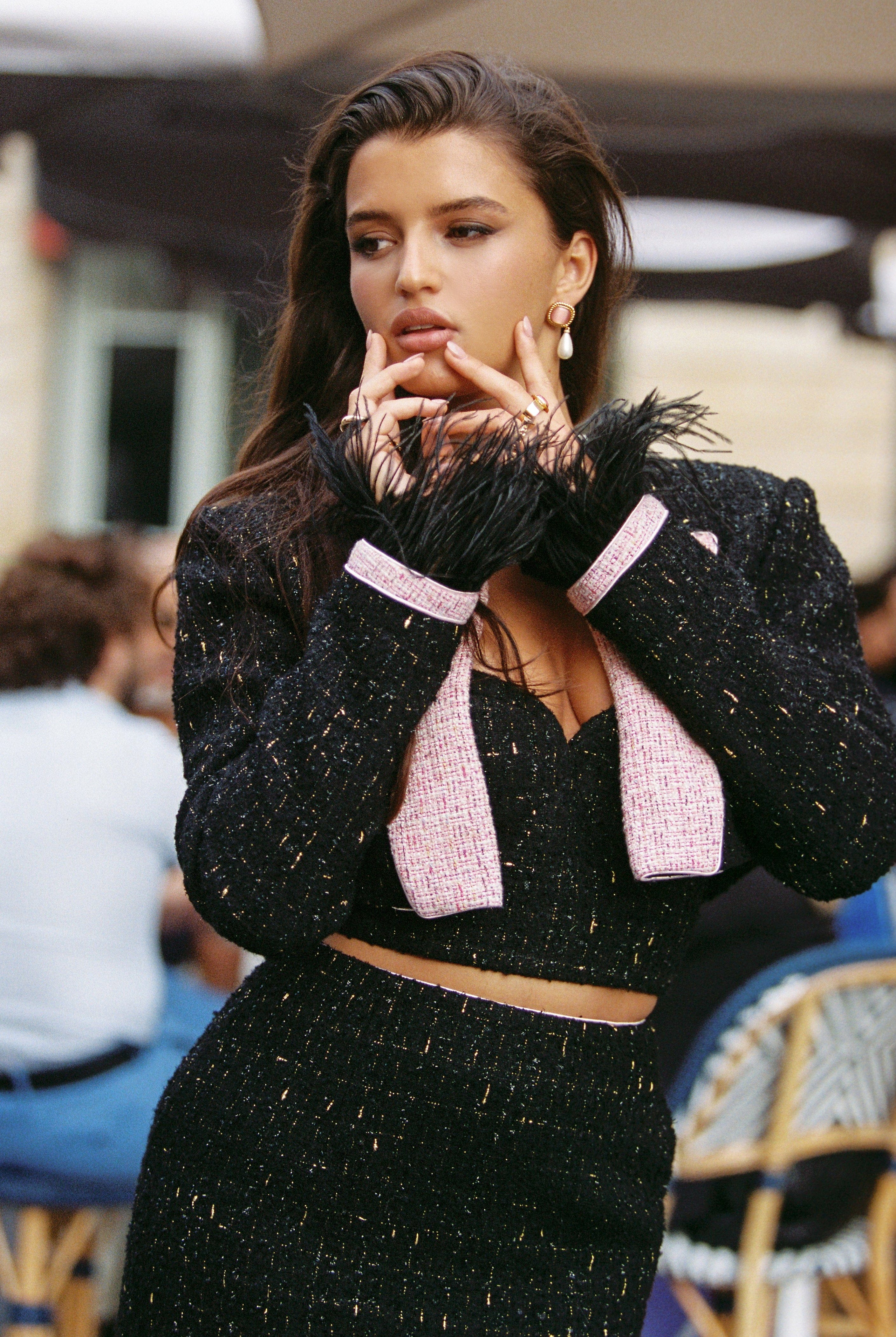 Jaina Tweed Jacket made by Nana Jacqueline