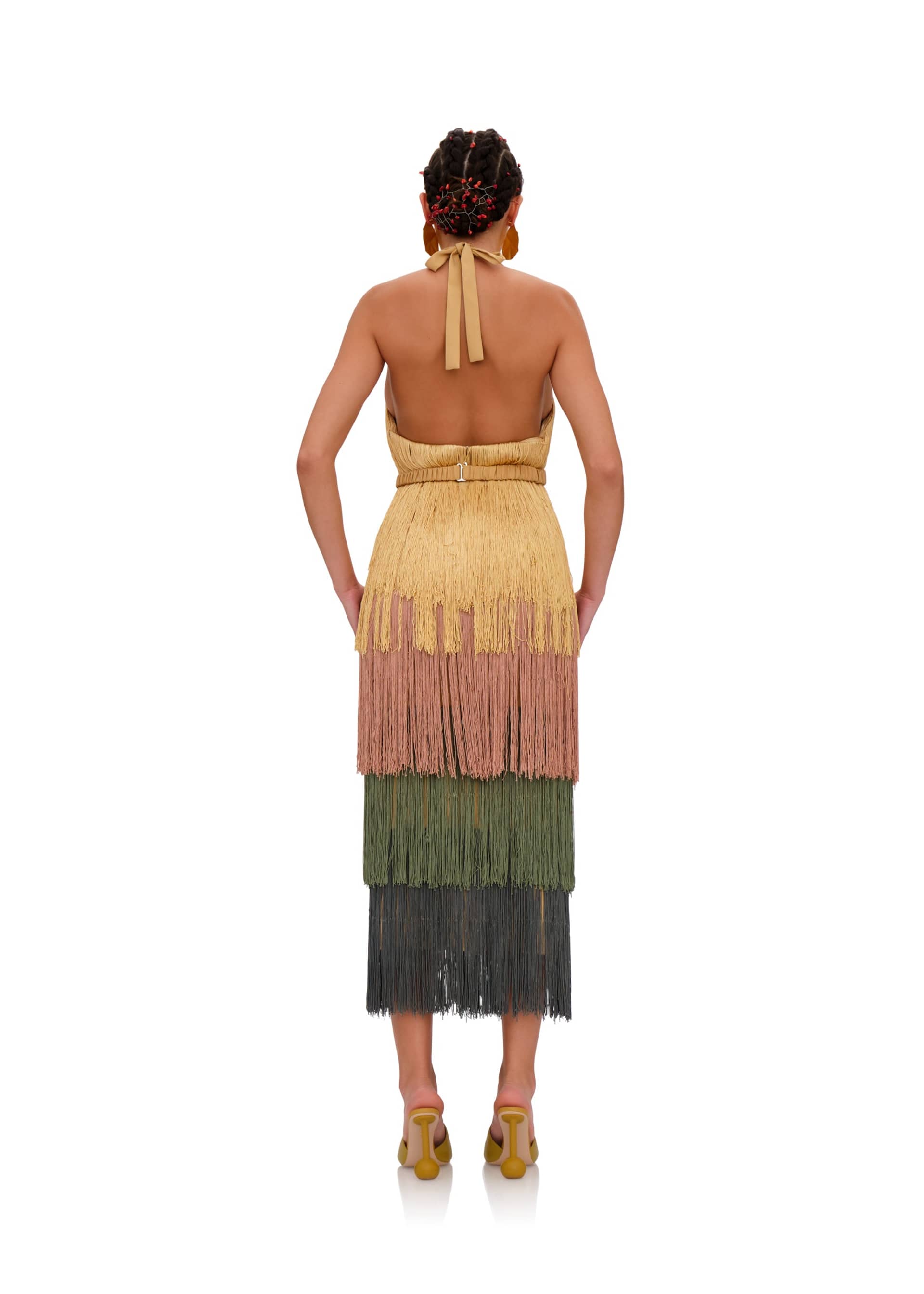 NEME MIDI DRESS made by Andrea Iyamah