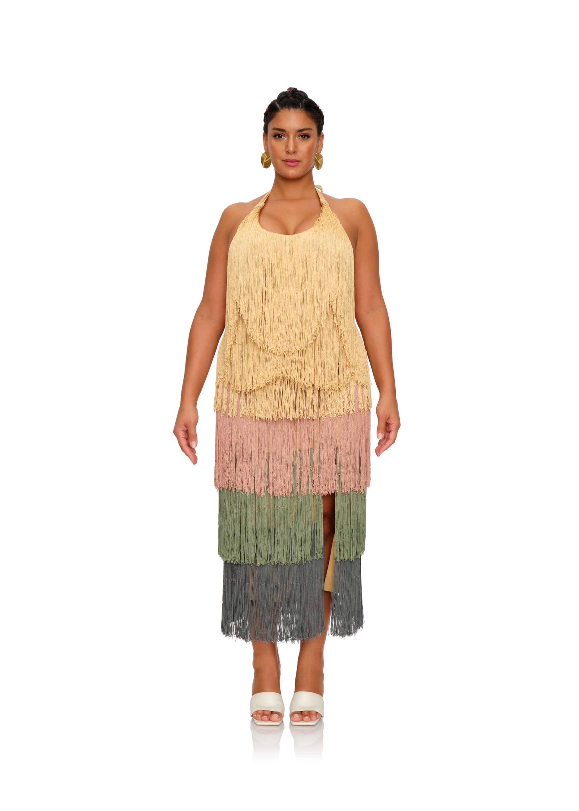 NEME MIDI DRESS made by Andrea Iyamah