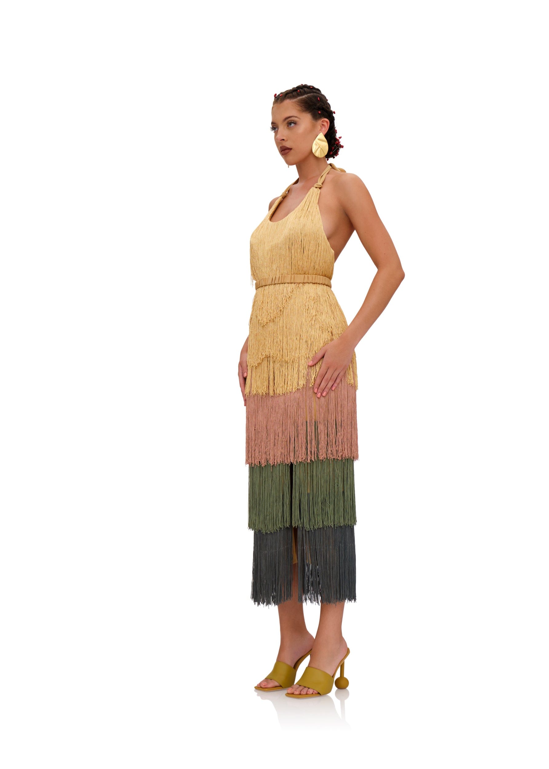 NEME MIDI DRESS made by Andrea Iyamah