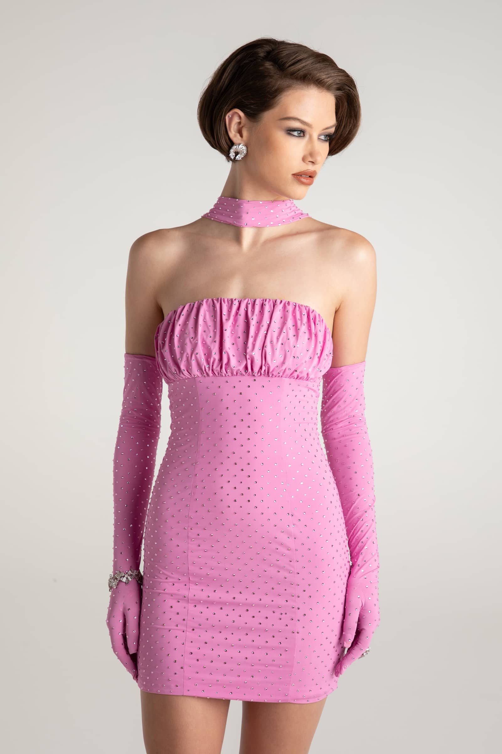 Talia Diamond Dress (Final Sale) in Pink made by Nana Jacqueline