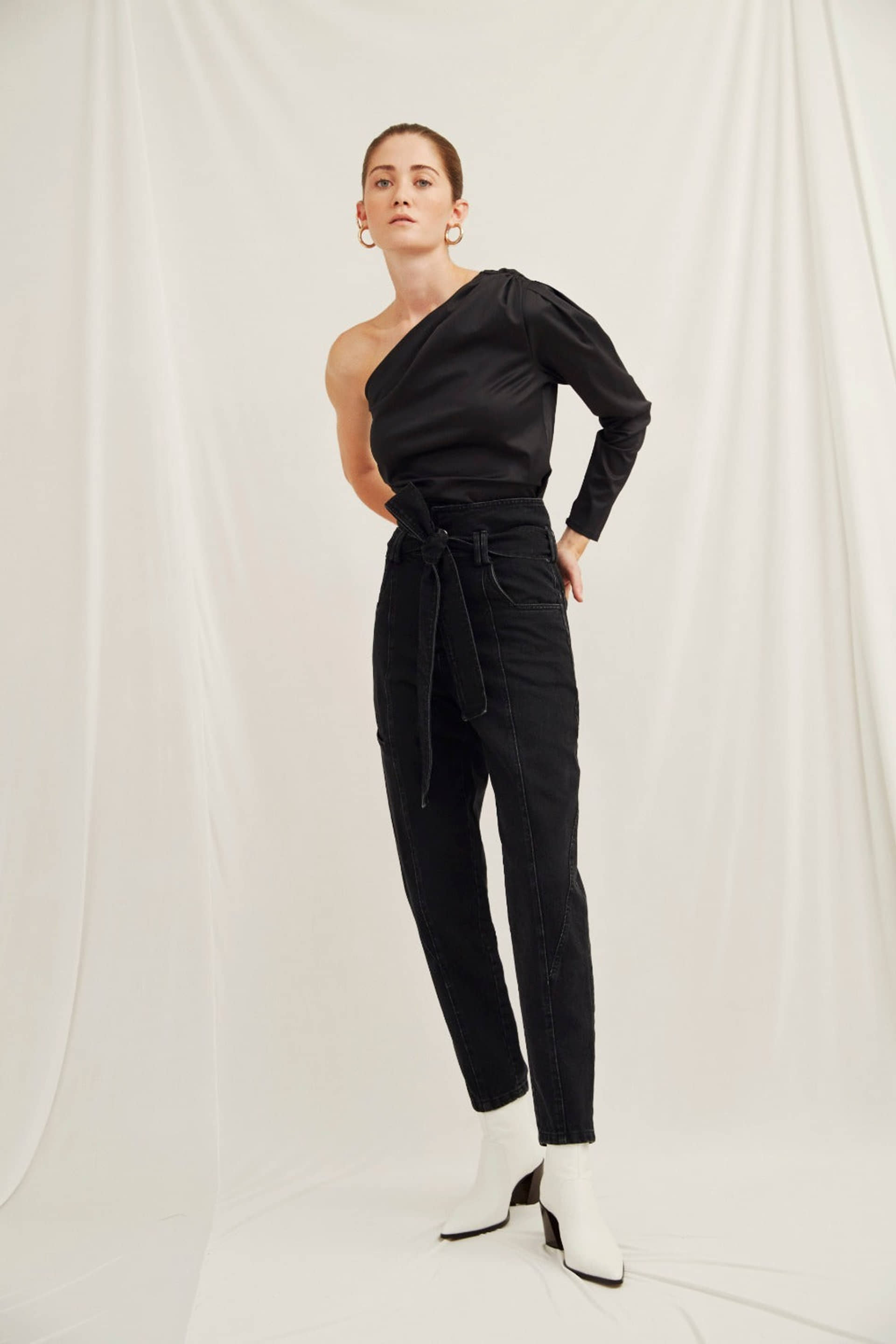 Frena High Weist Denim Pants made by Nazli Ceren