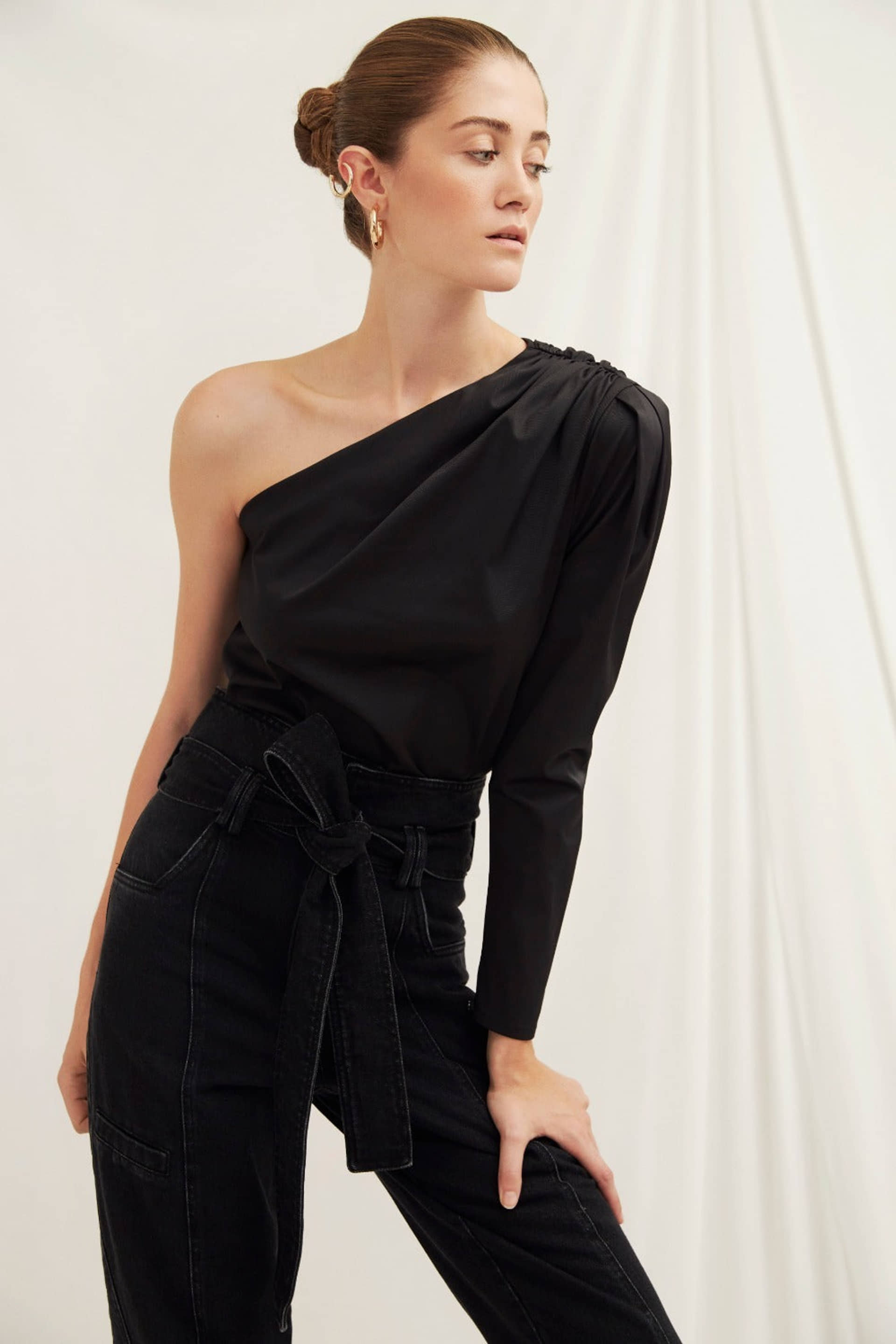 Frena High Weist Denim Pants made by Nazli Ceren