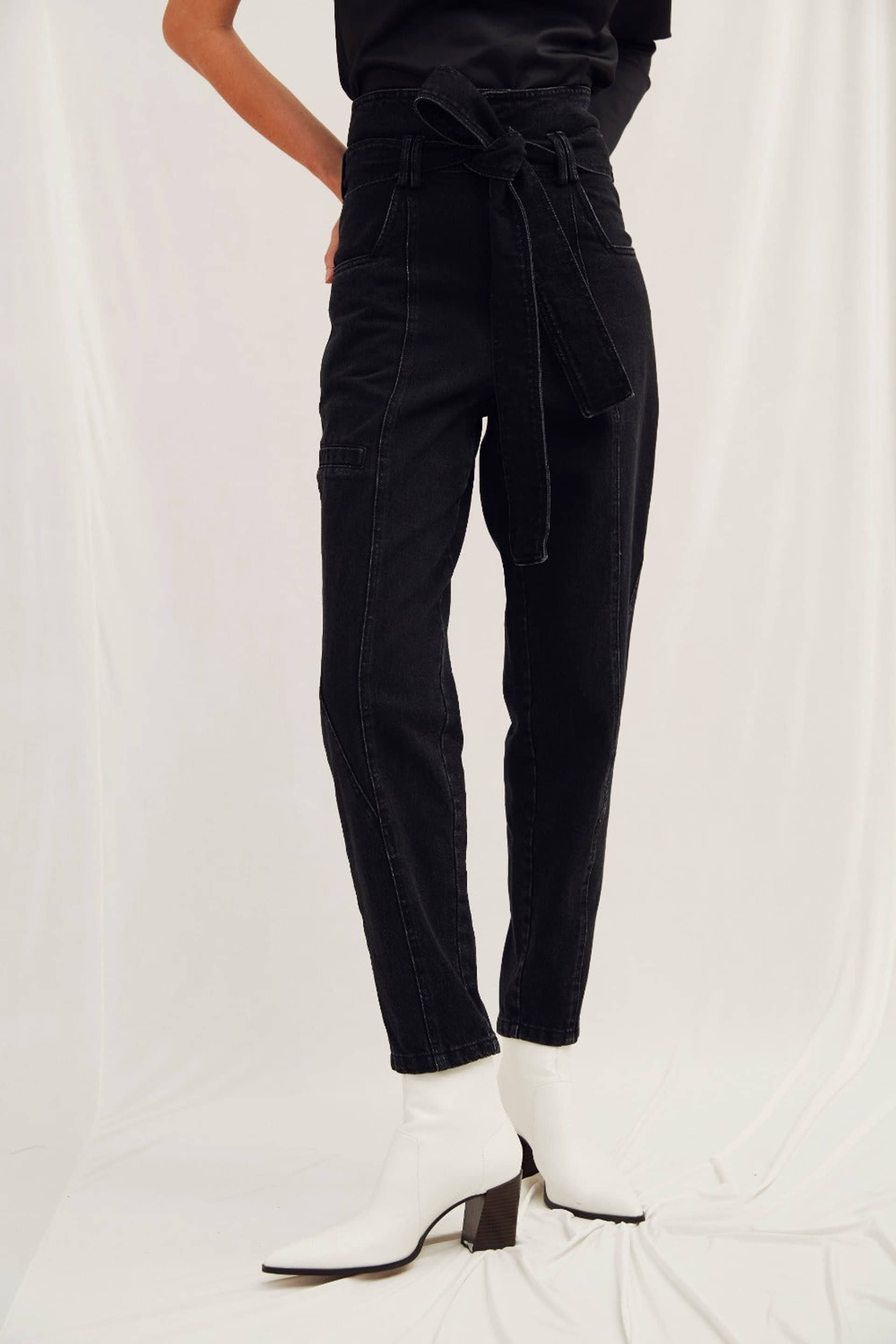 Frena High Weist Denim Pants made by Nazli Ceren