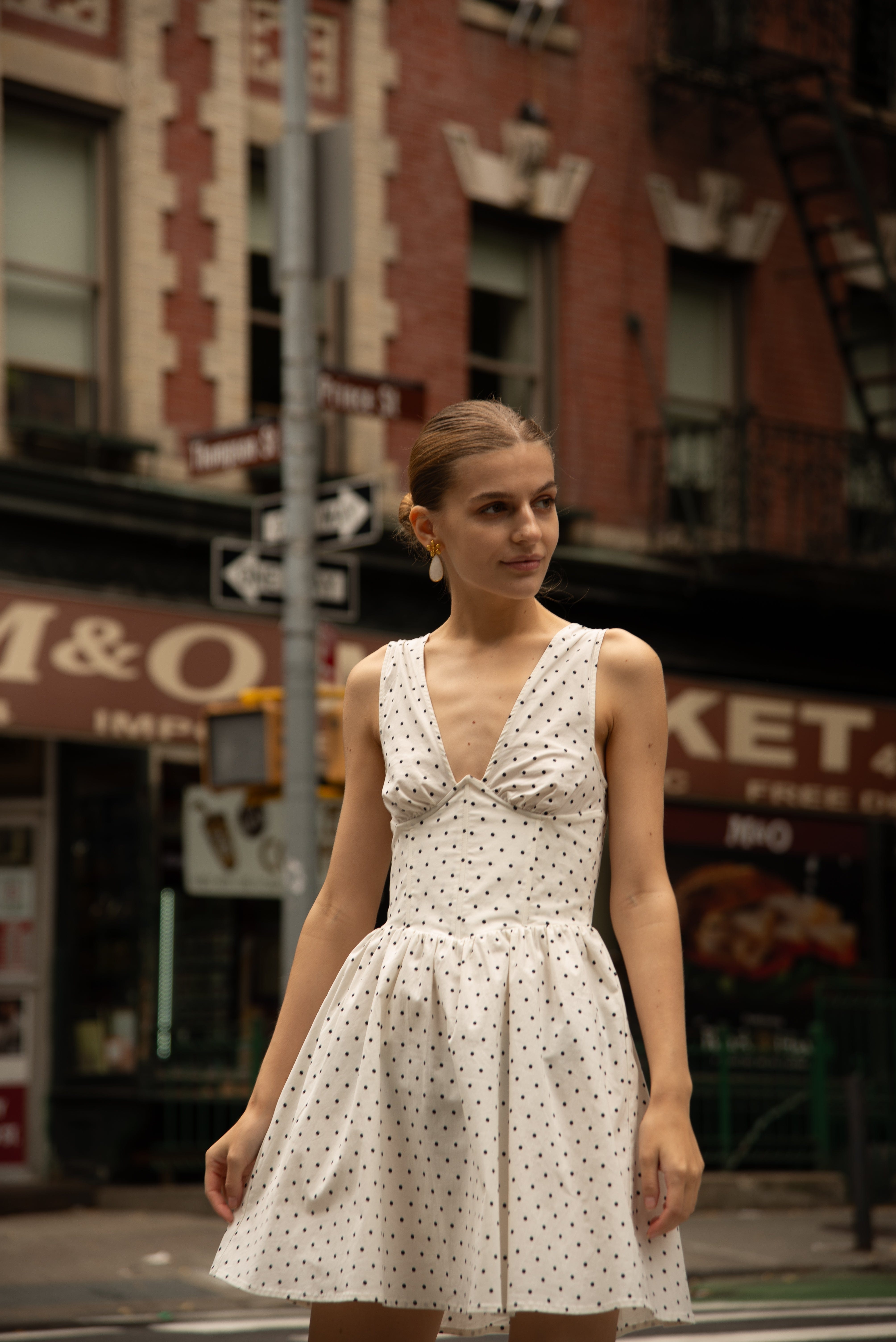 Izmir Polkadot Sundress made by Decolet The Label
