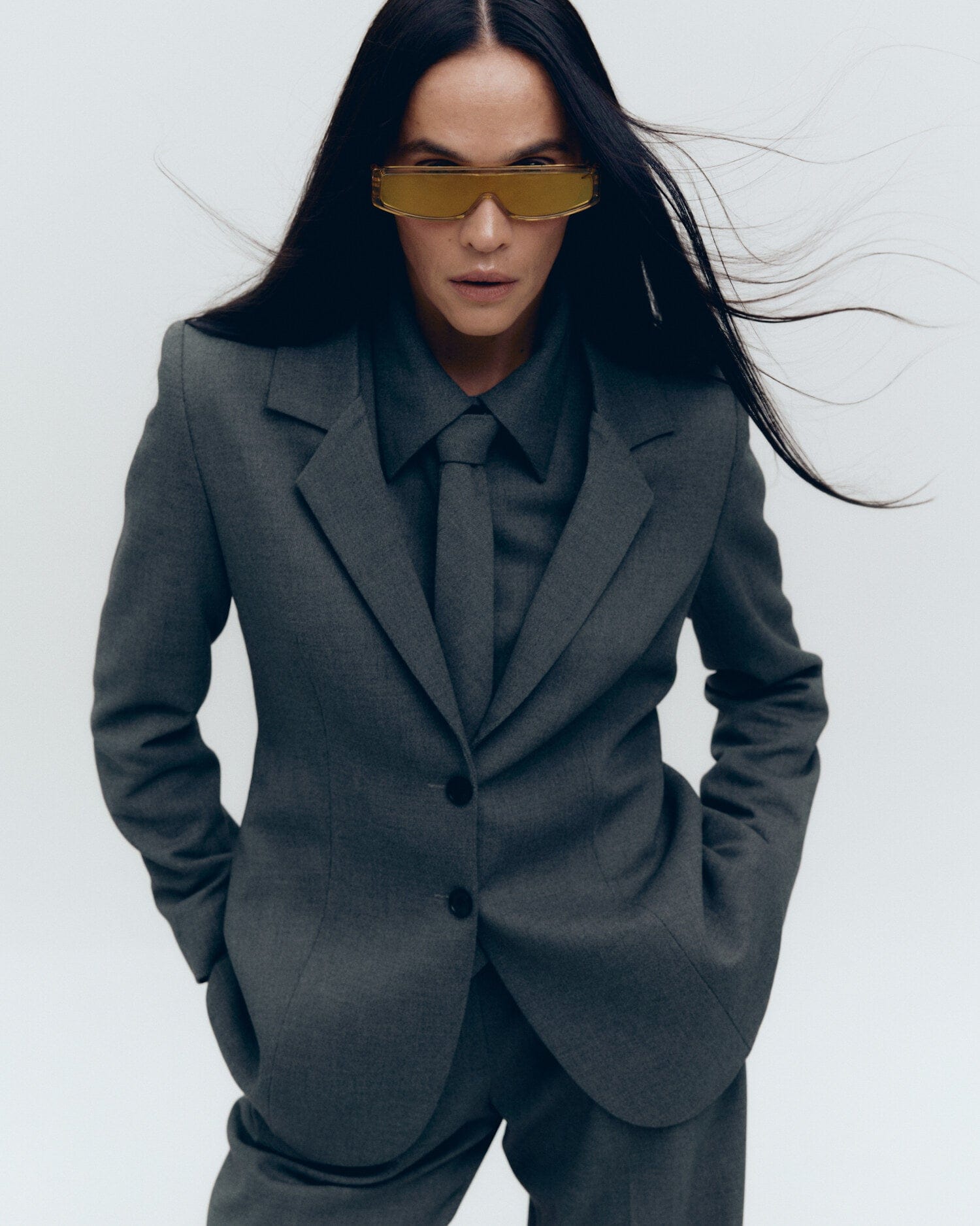 Grey jacket made by KNITEL