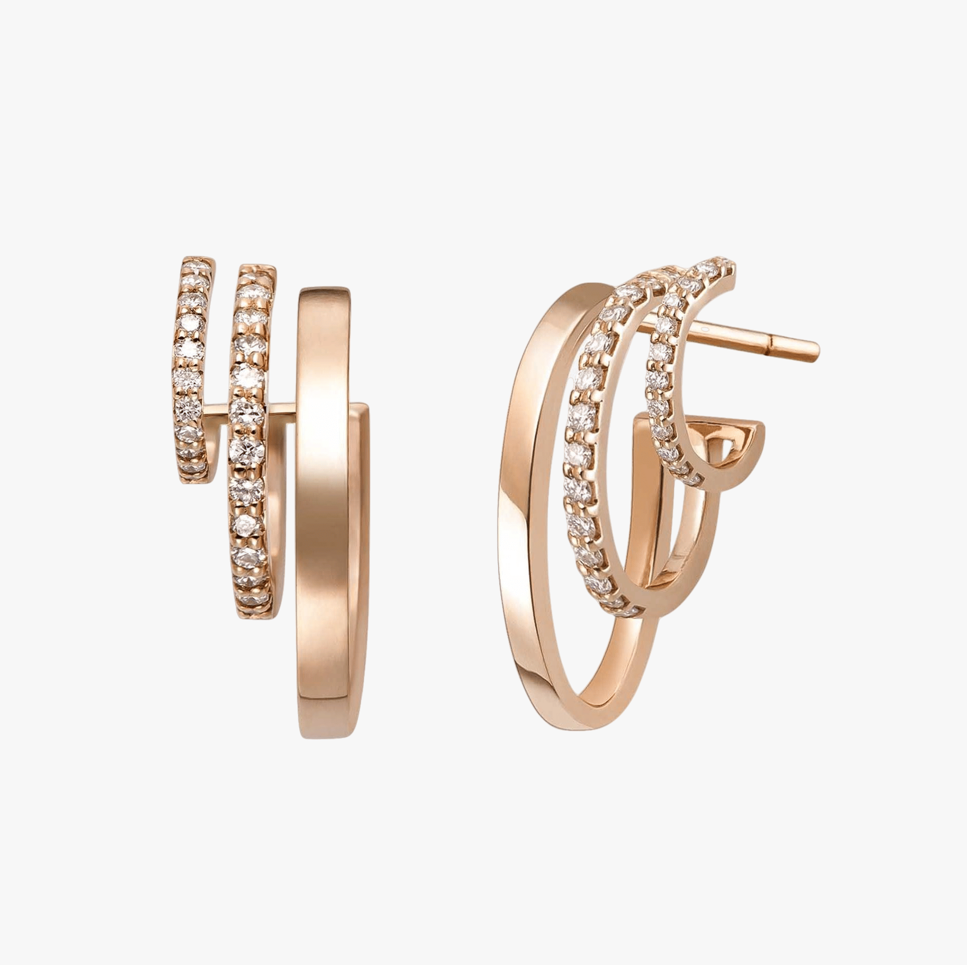 PENDIENTES TRIPLE ÁL DI LÀ made by Gold & Roses