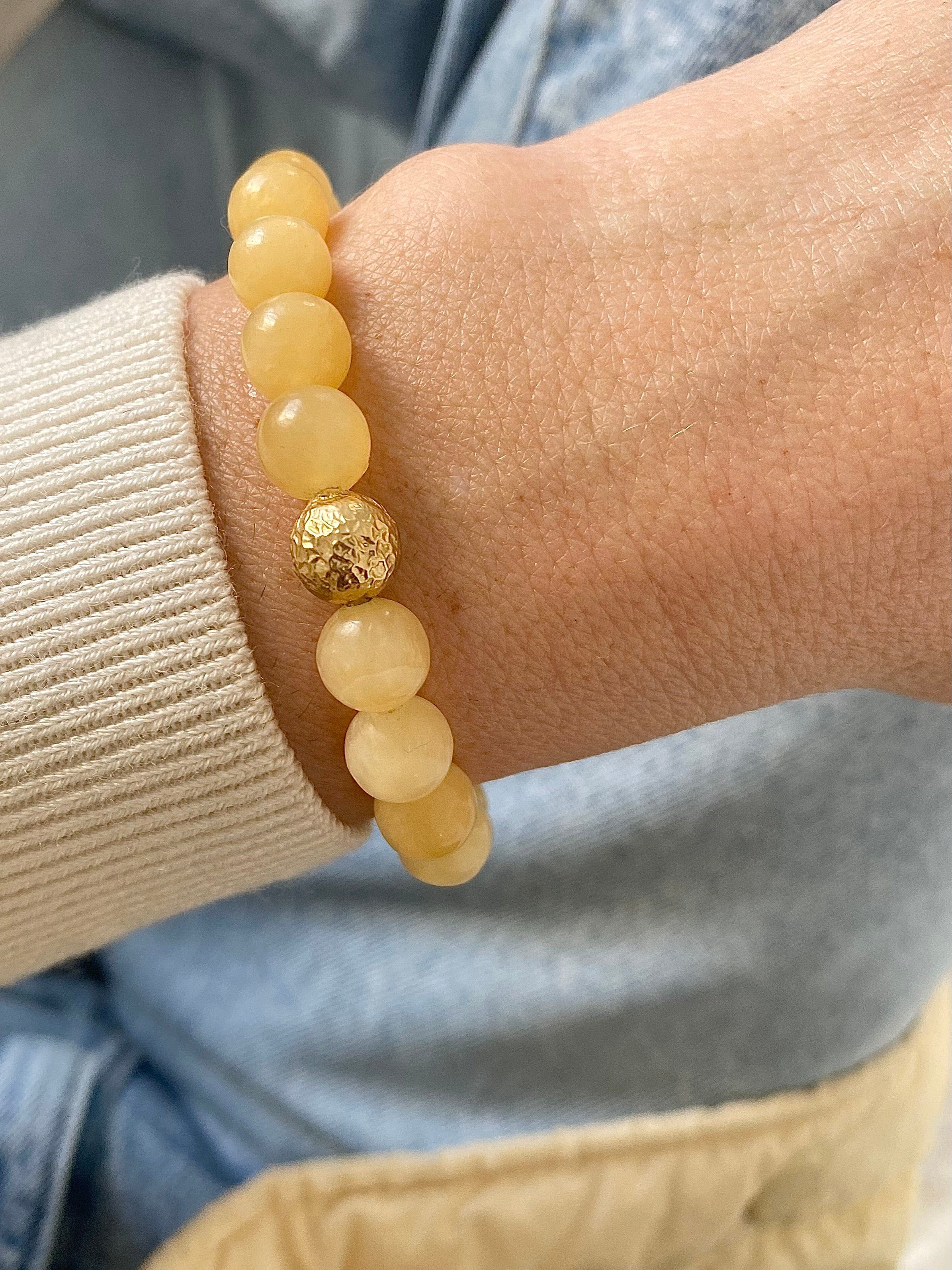 Honey Calcite Bracelet made by Eva Remenyi