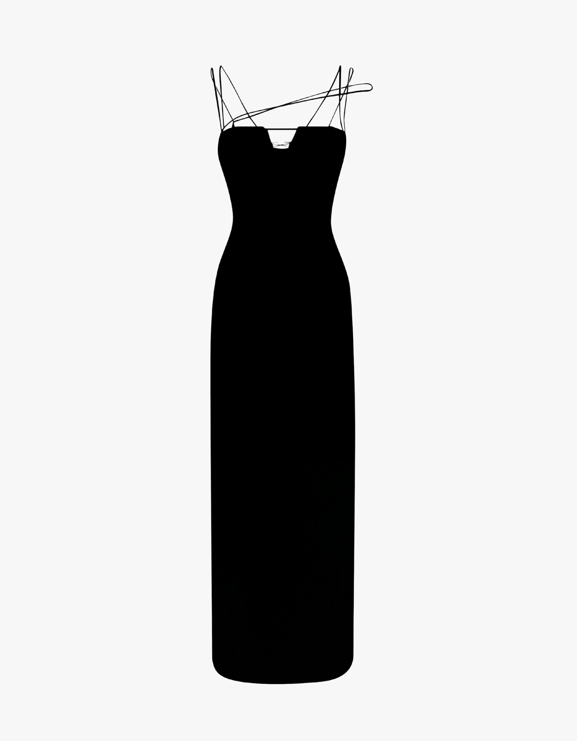 STATUE - Black Evening Dress made by MAET
